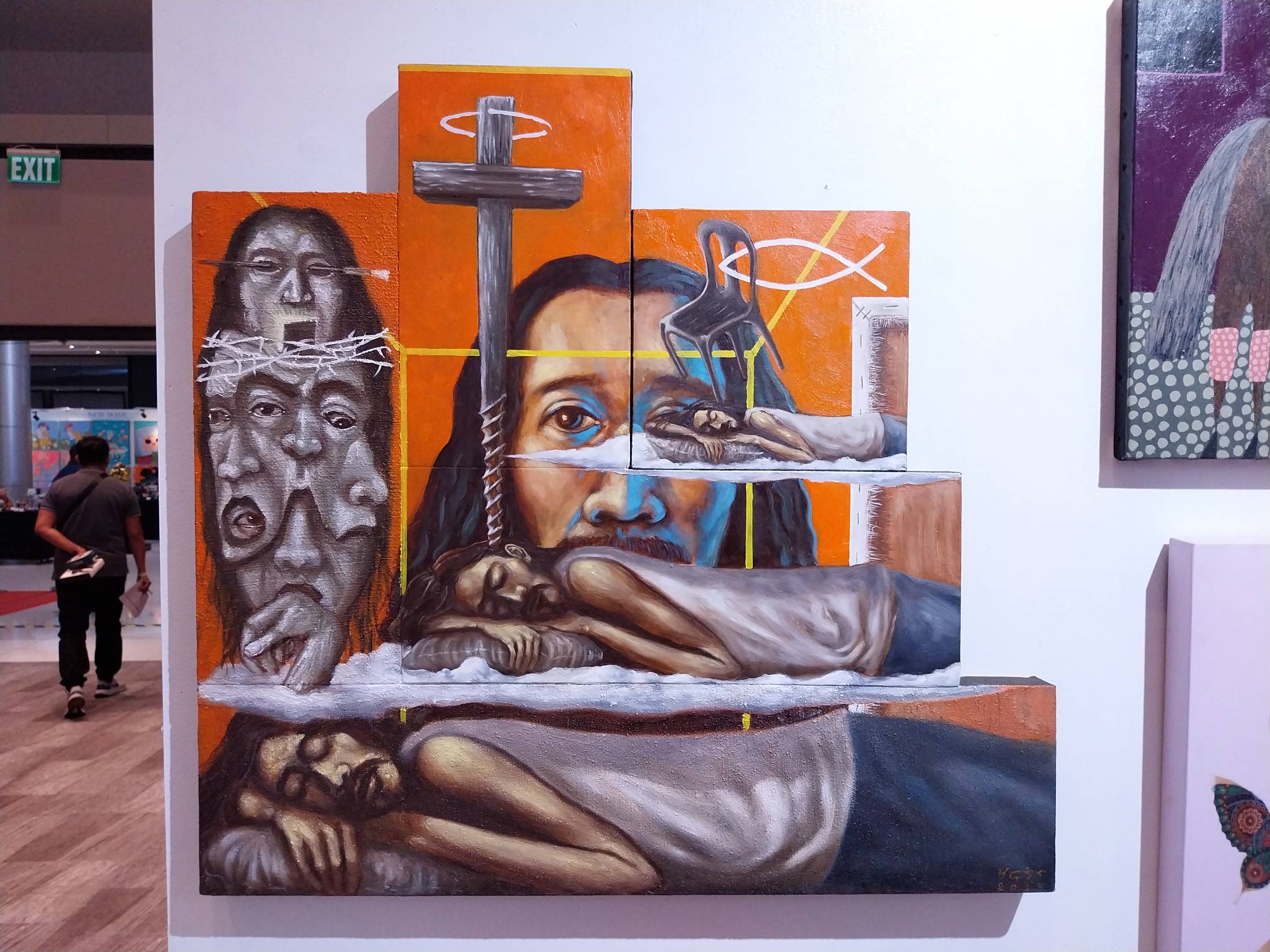 Lorebert Maralita's painting from Altro Mondo at Manila'Bang Show 2024.