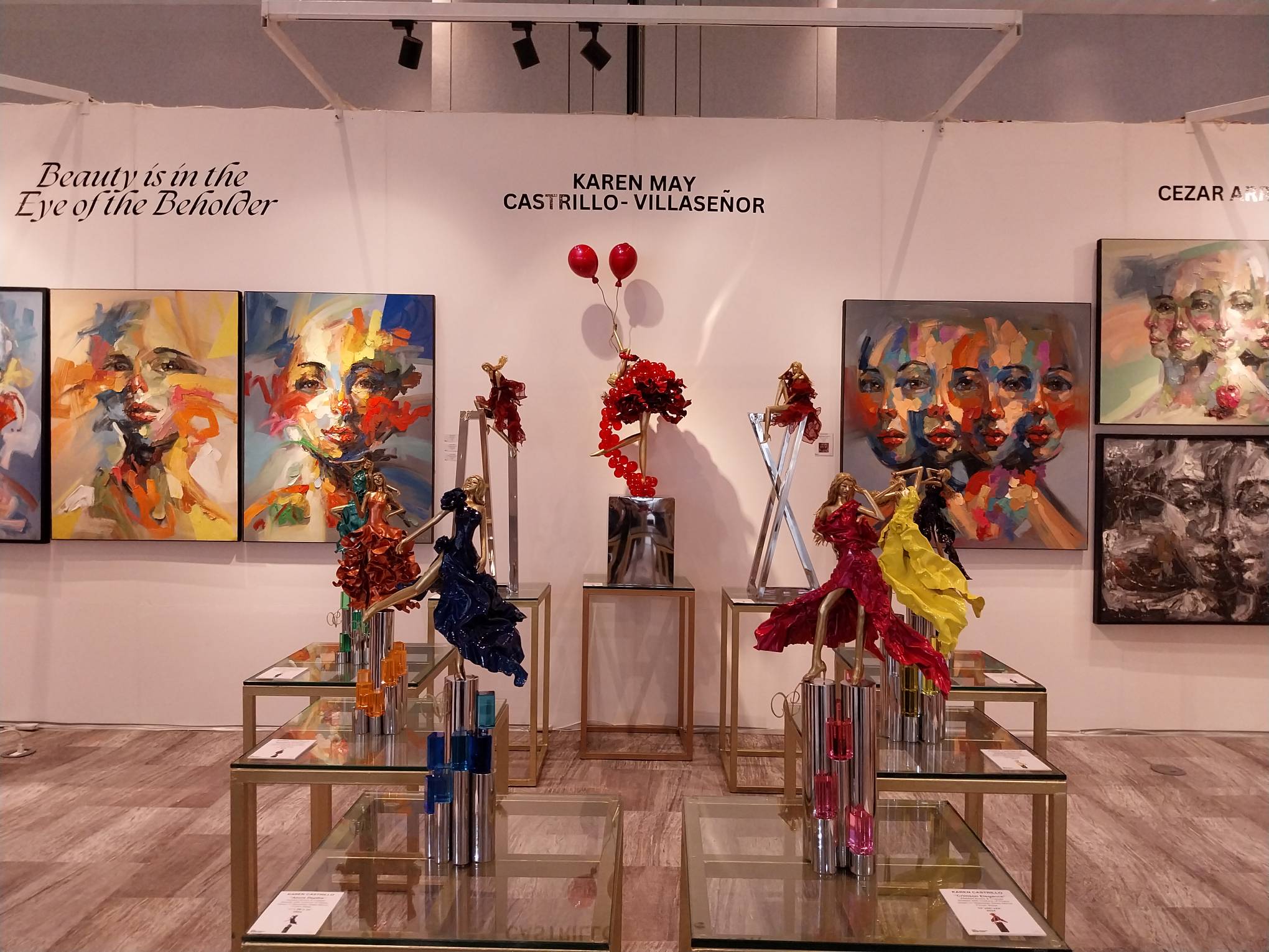 Sculptures by Karen Castrillo for Galerie Anna's exhibit at Manila'Bang Show 2024.