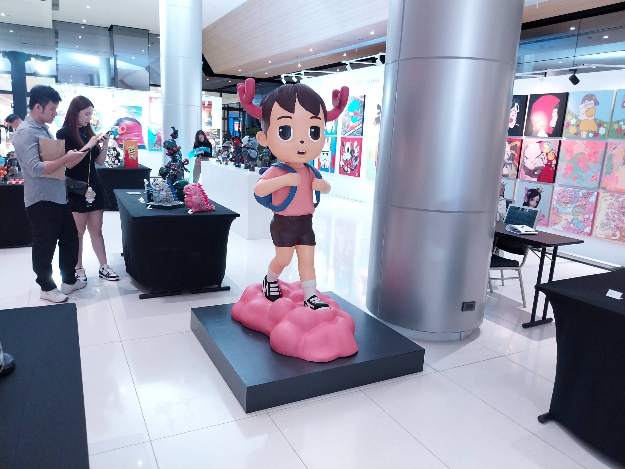 One of the statue-like works at the Bang! Designer Toys section.