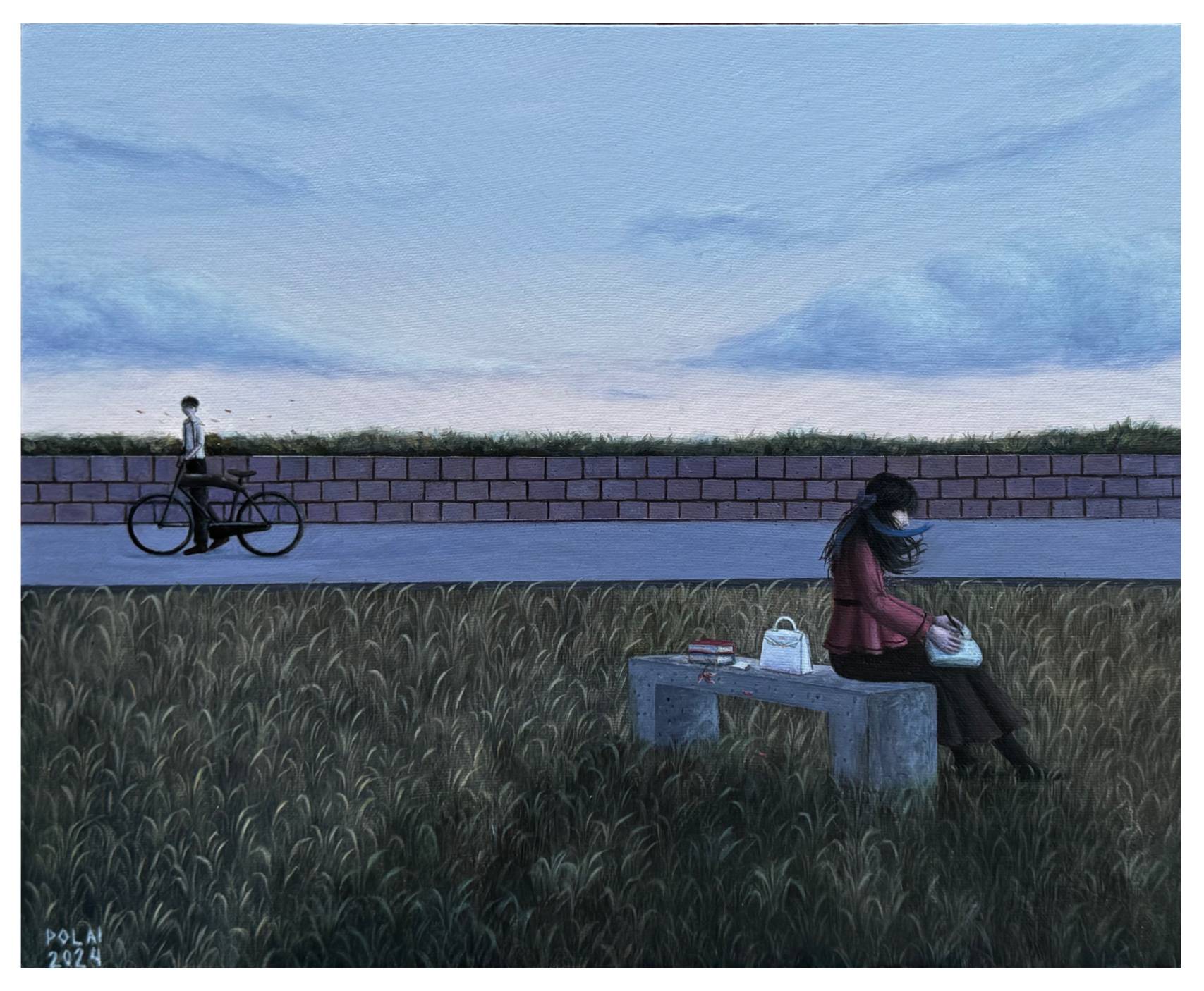 Poula Sitjar painting "Shadows."