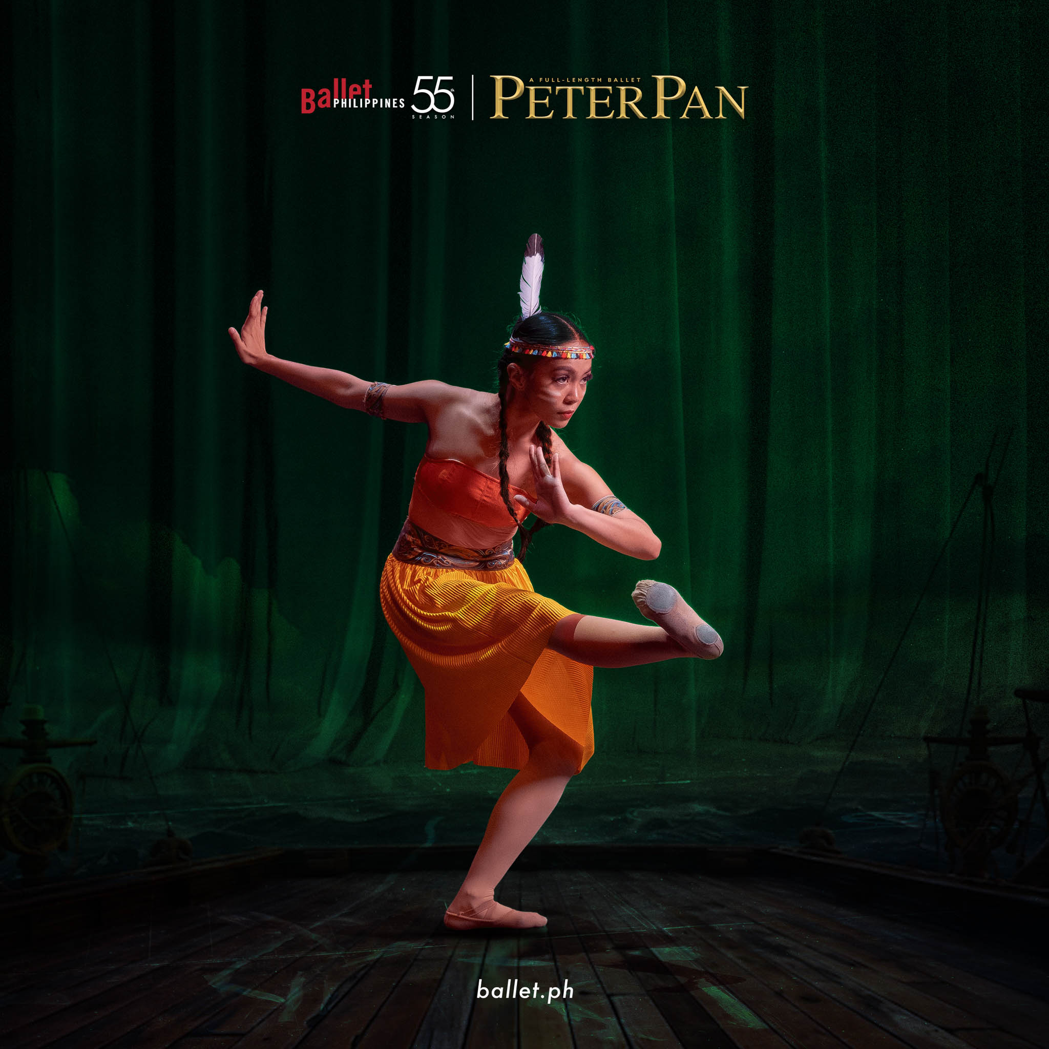 Ballet Philippines' ballerina playing the role of Tiger Lily.