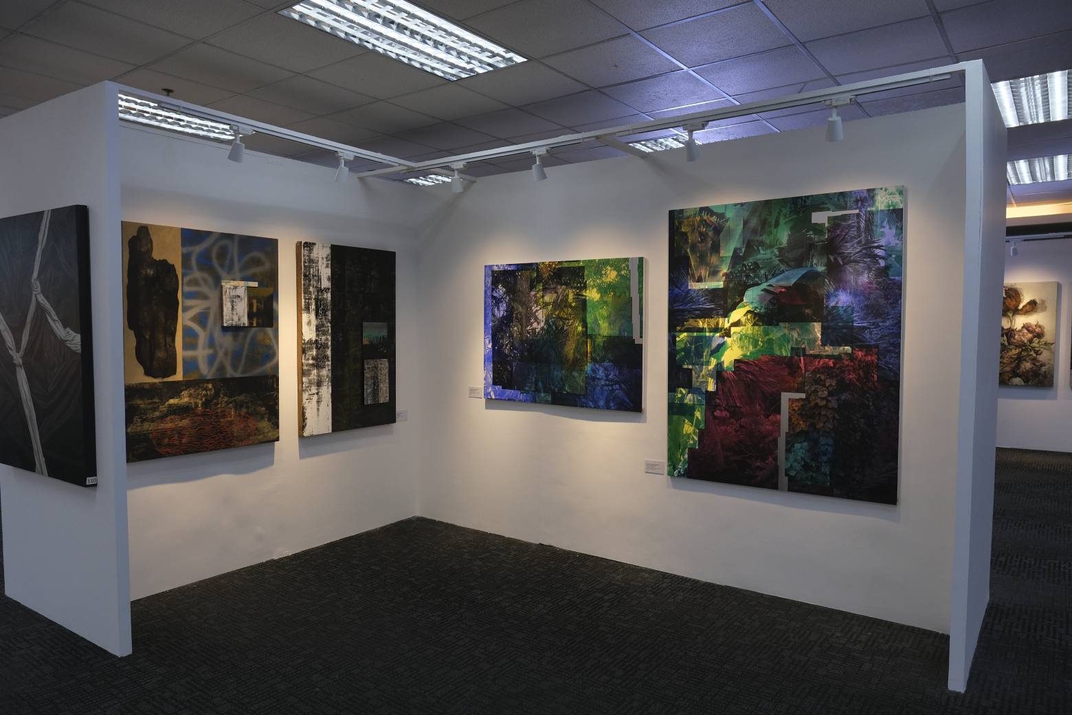 Artworks shown at the ICA Art Fair.