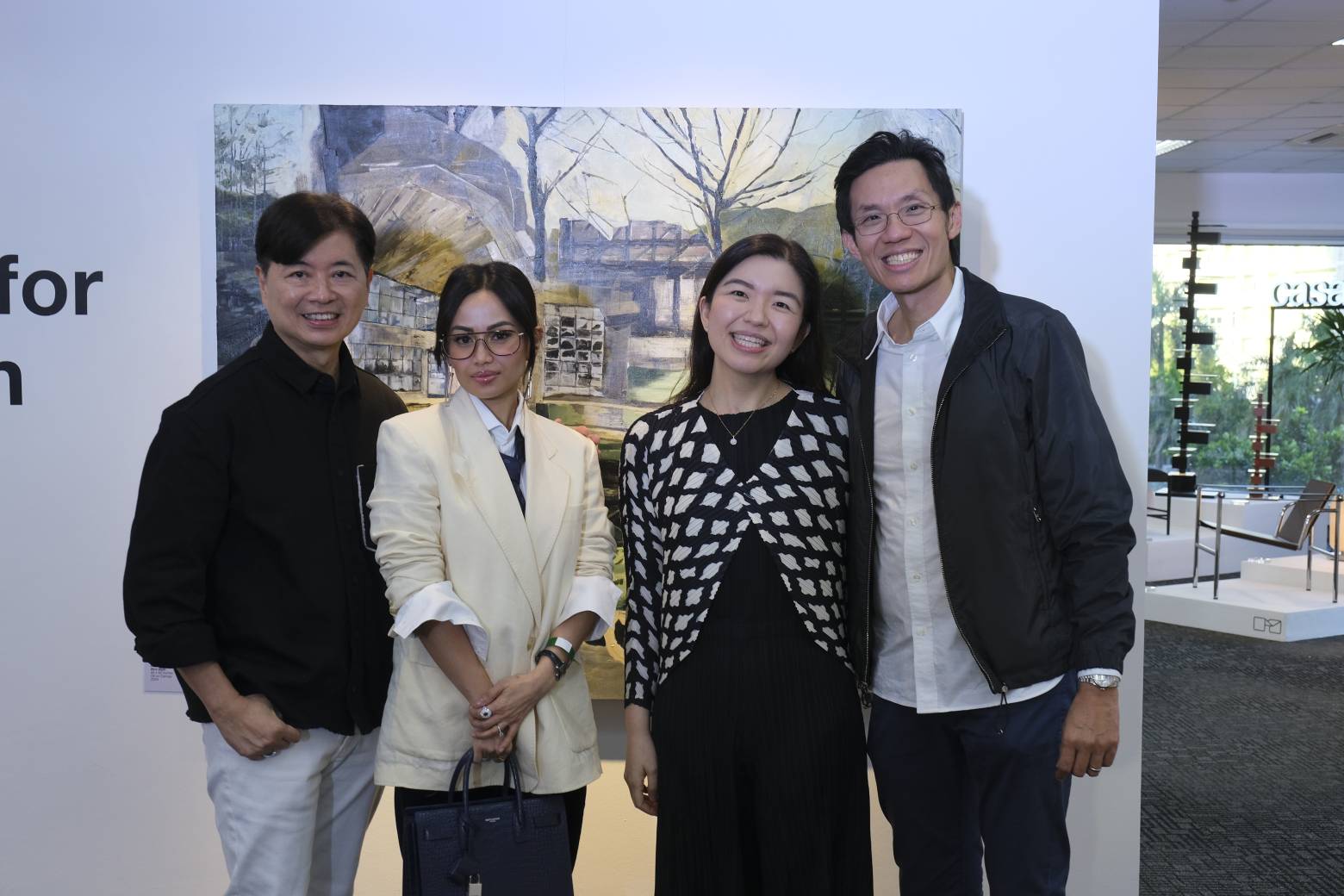 ICA Art Fair curator Glenn Cuevo (far left) next to BluPrint editor-in-chief Geewel Fuster.