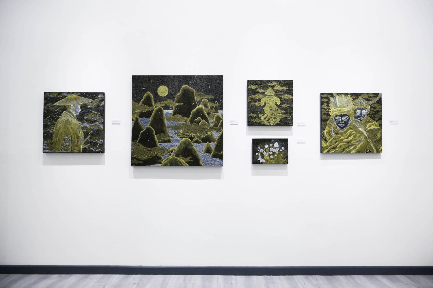 Artworks featured in "Zephyr" by Joshua Barrera. Photo provided by Altro Mondo Creative Space.