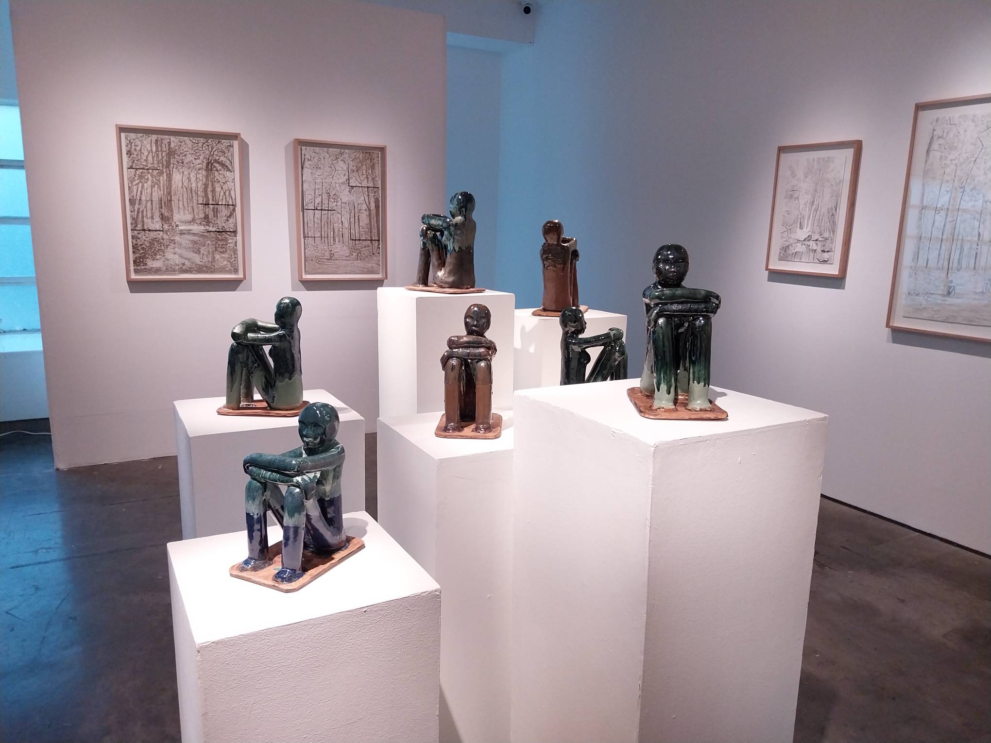 Glazed sculptures by Jill Paz.