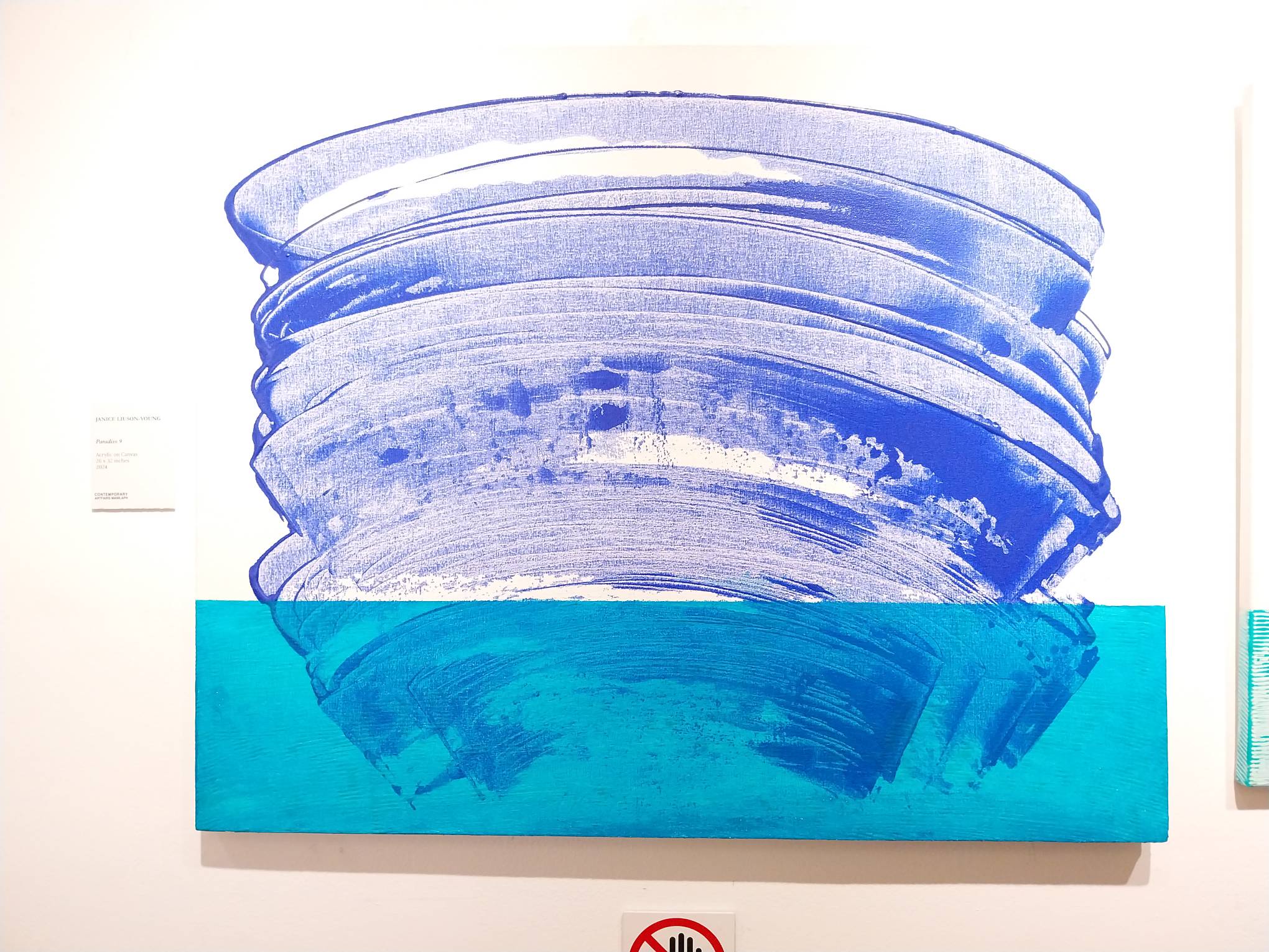 A work by Janice Liuson-Young for "Everything is Blooming Most Recklessly" for Art Camp Gallery.