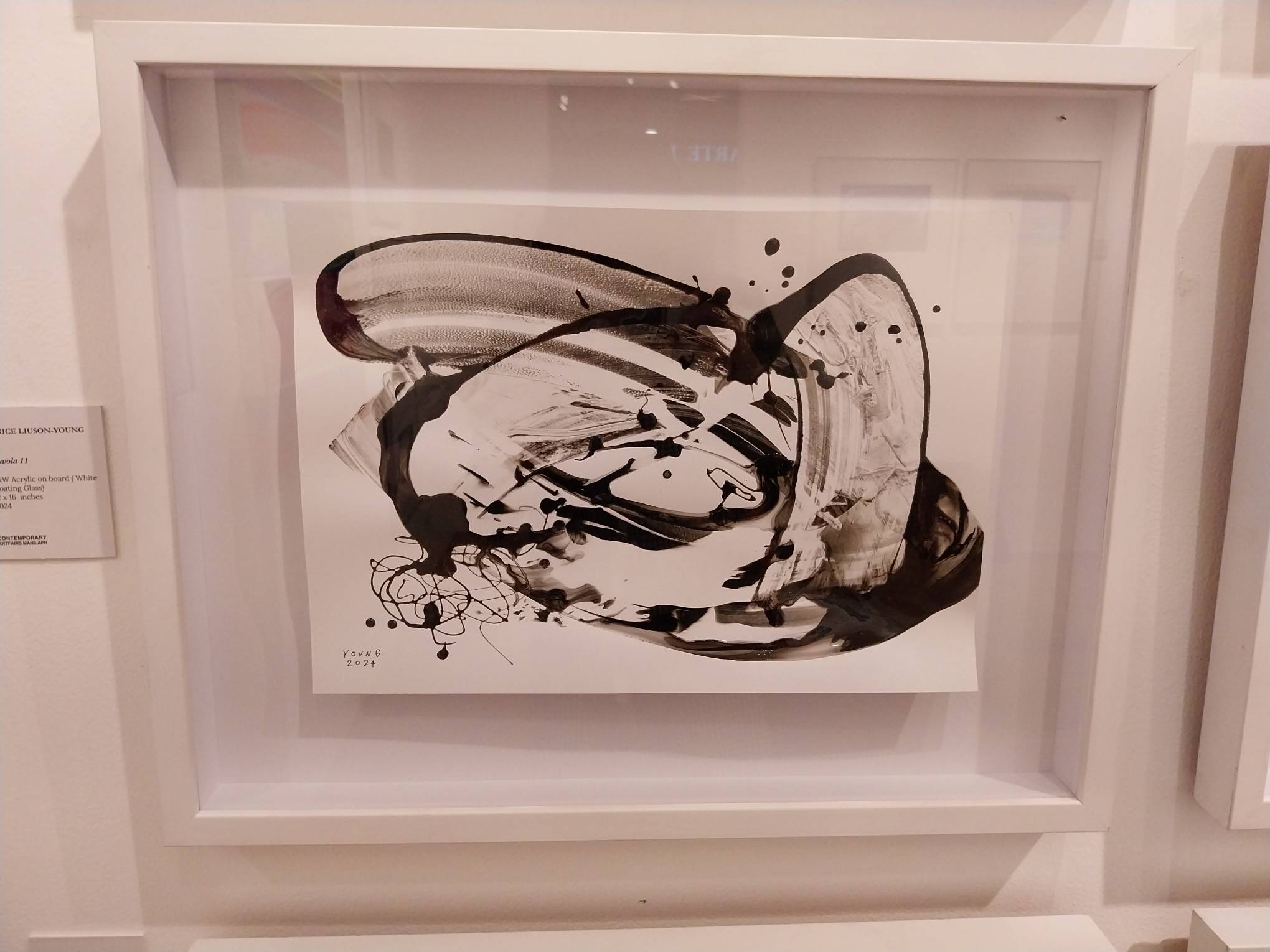 Black painting by Janice Liuson-Young for "Everything is Blooming Most Recklessly."