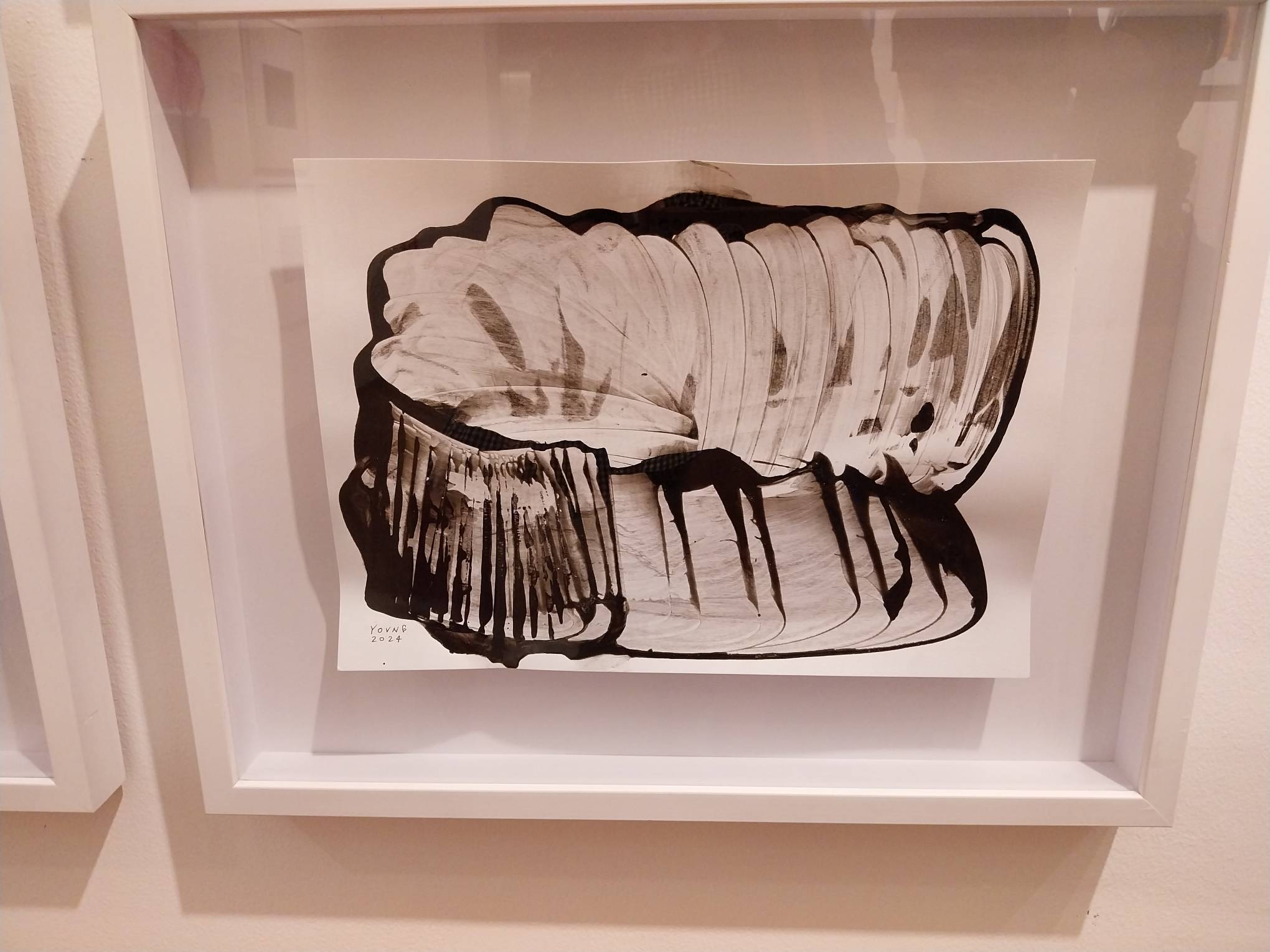 Black painting by Janice Liuson-Young for "Everything is Blooming Most Recklessly."