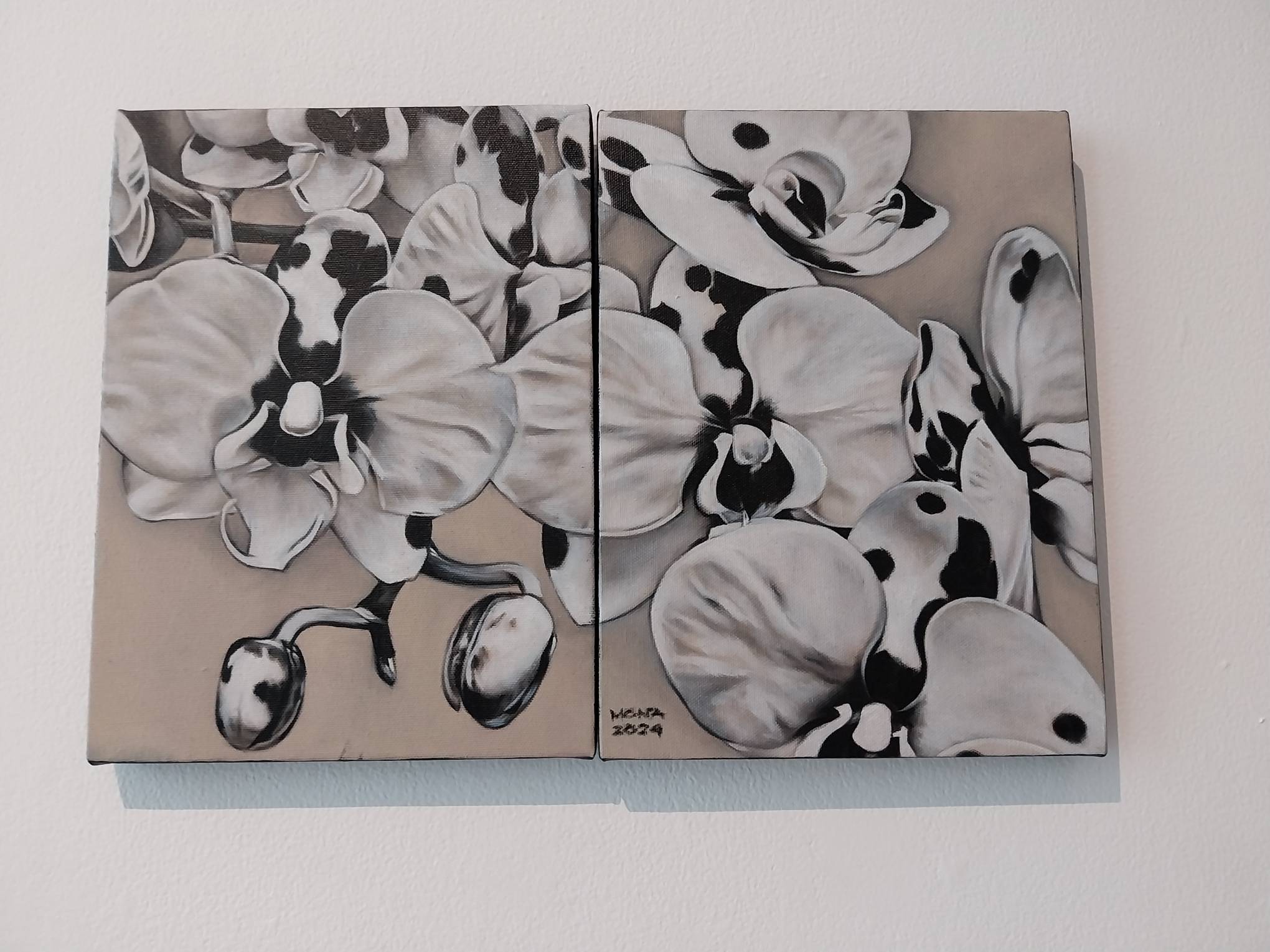 Mona Santos's "Monochrome Blues III."