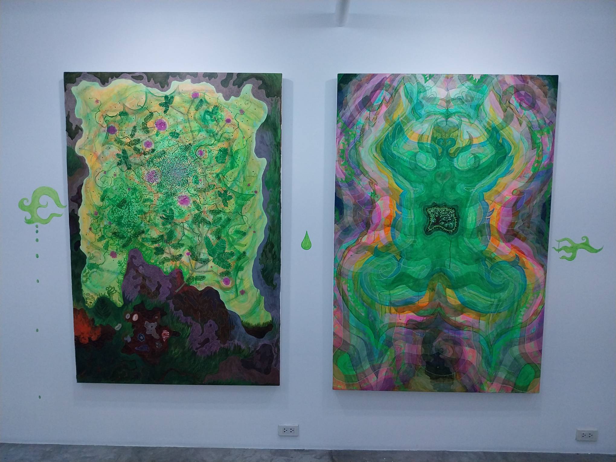 Two works by Catalina Africa with the additional side images.
