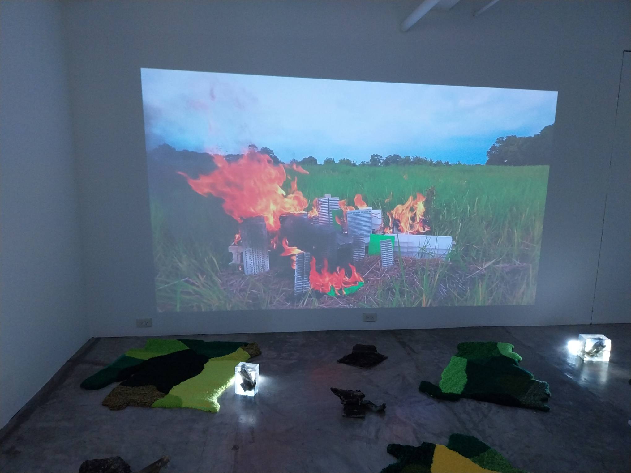 The video and some of the artworks for "VLands" by Lena Cobangbang.