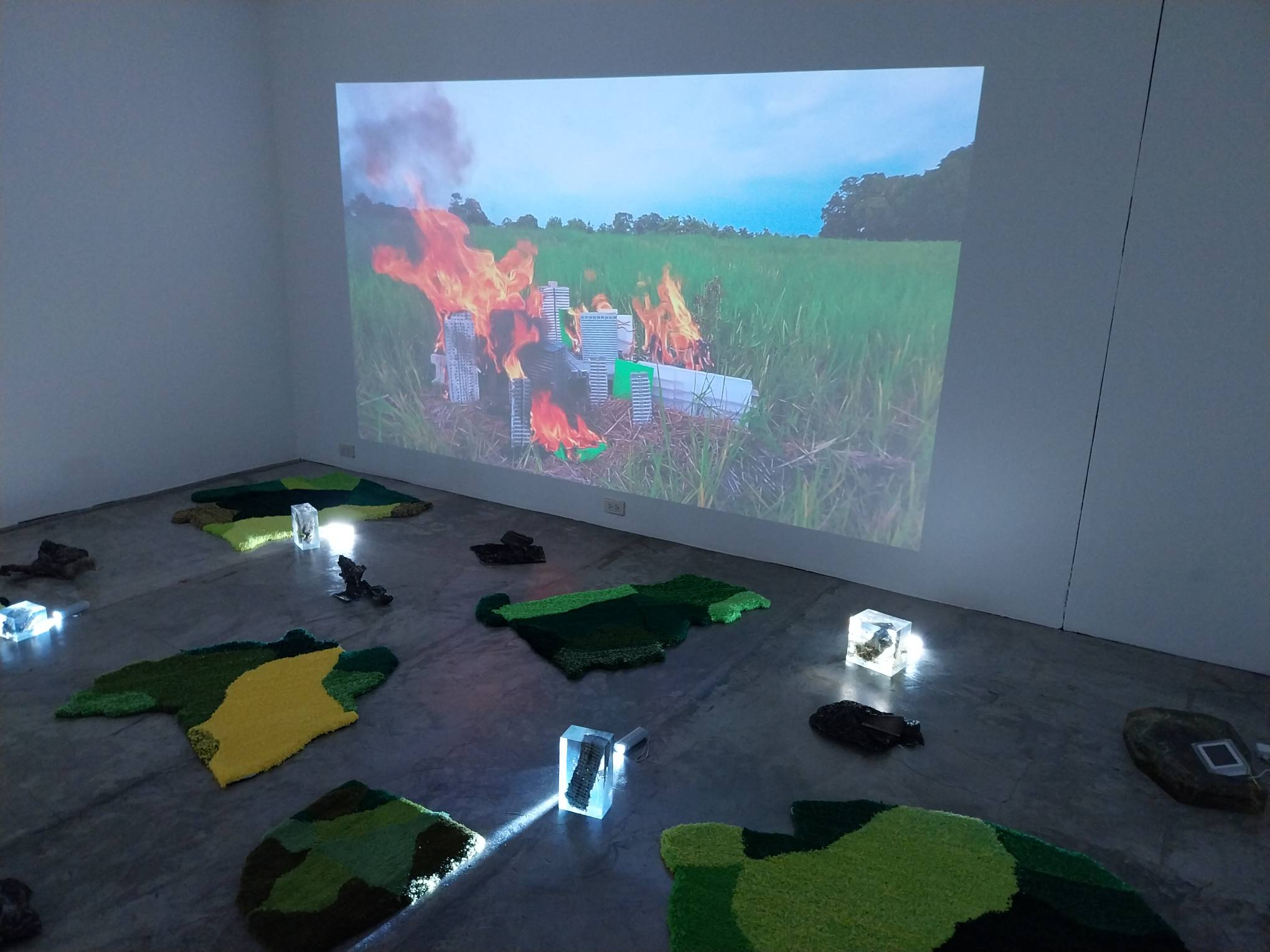 Still from the video "Loam is Where the Hearth is" for "VLands."