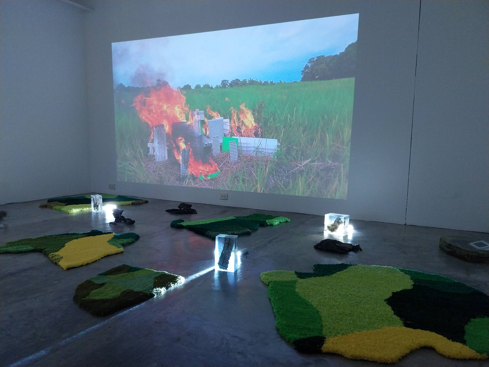 Side view of "Territorial Piecings" by Lena Cobangbang.