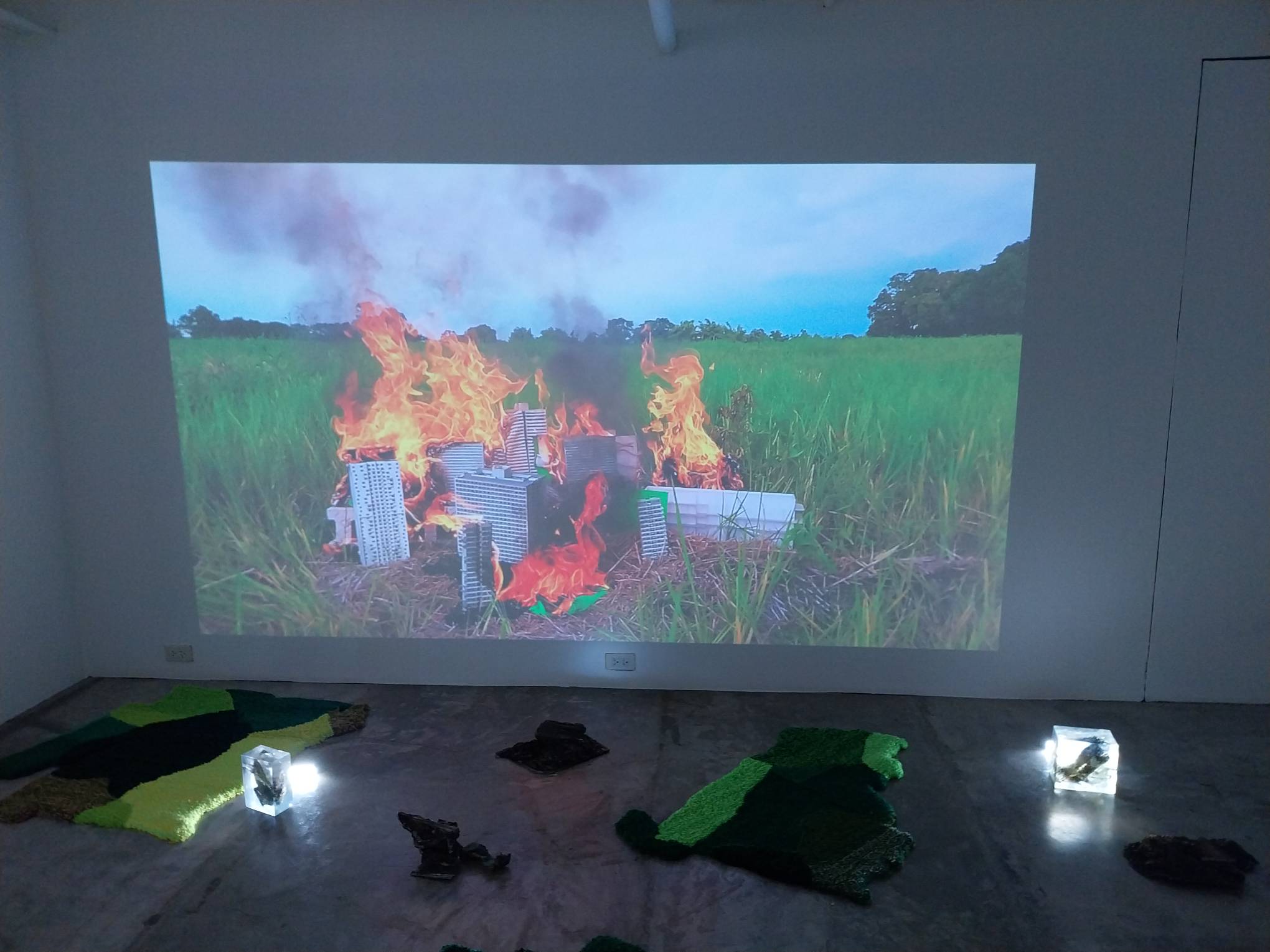 Still from the video "Loam is Where the Hearth is" by Lena Cobangbang.