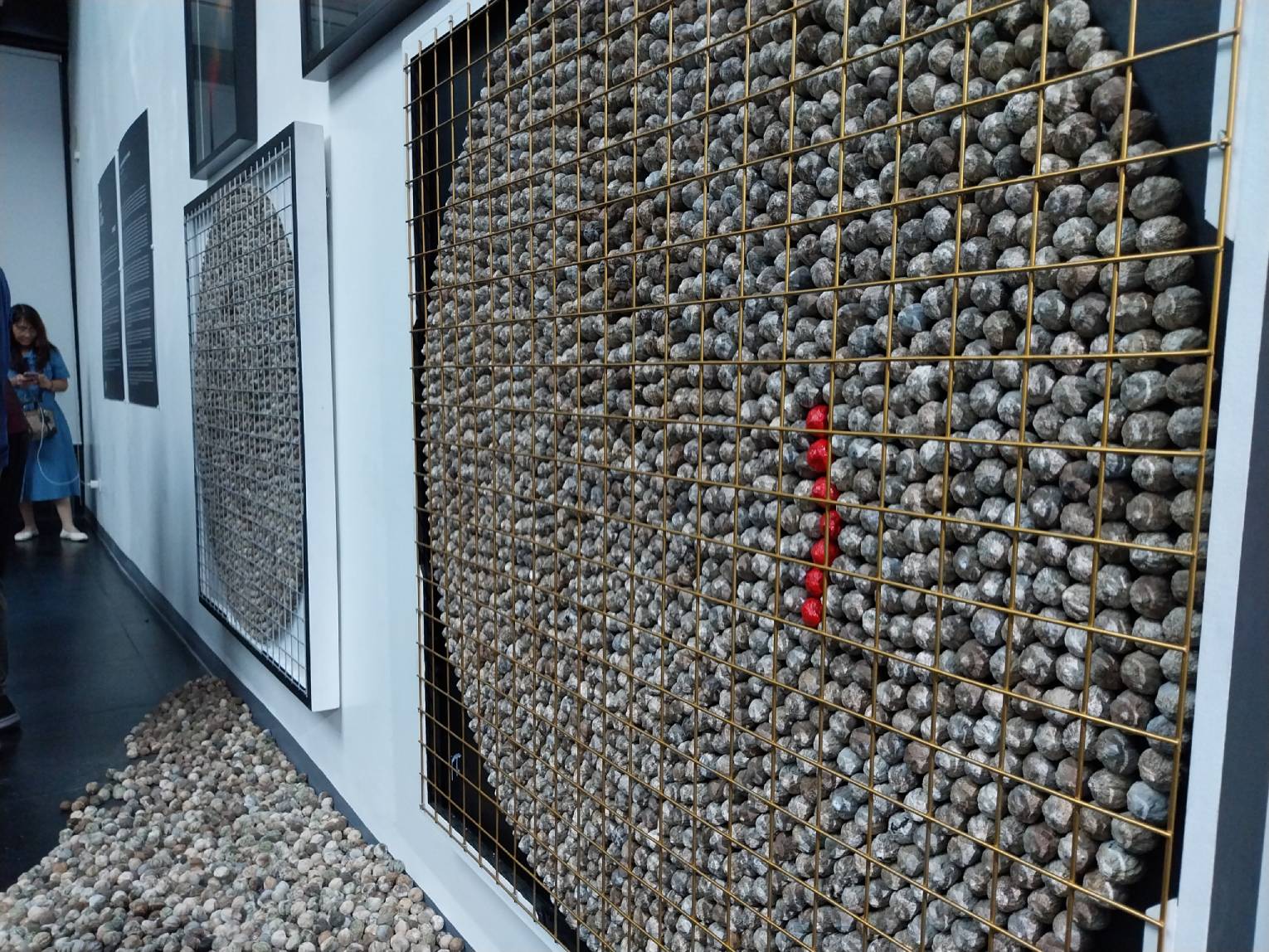 Side view of the seed works.