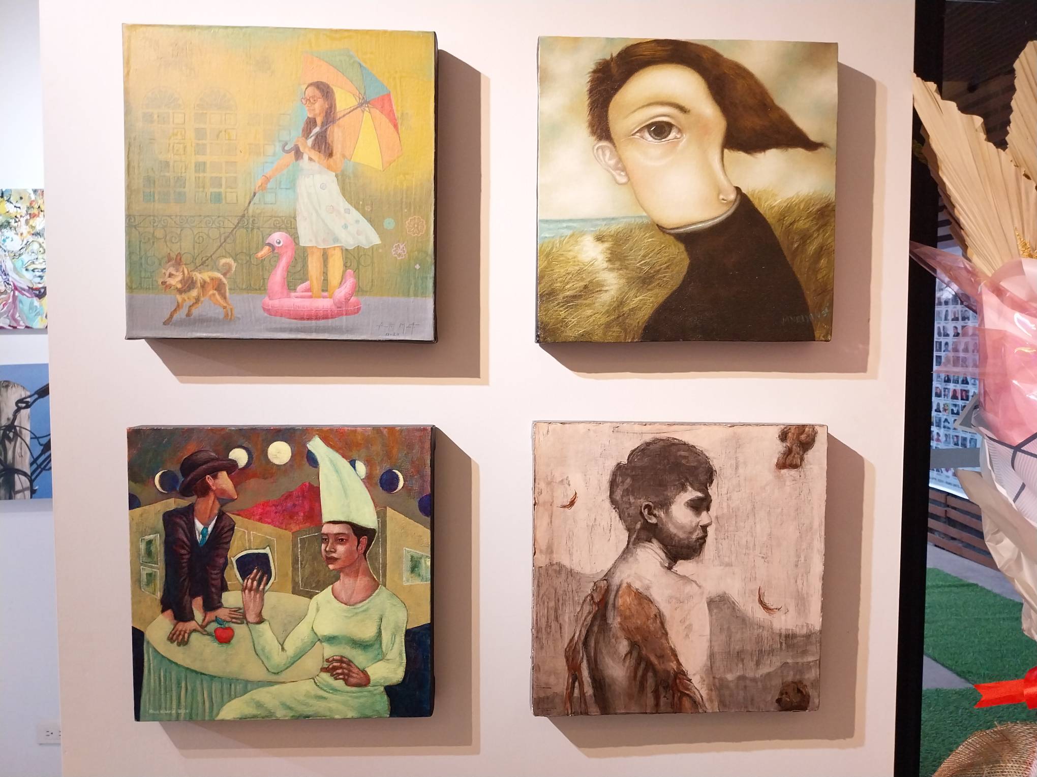 Four paintings for "Projekt Kapitolyo" at Kapitolyo Art Space.