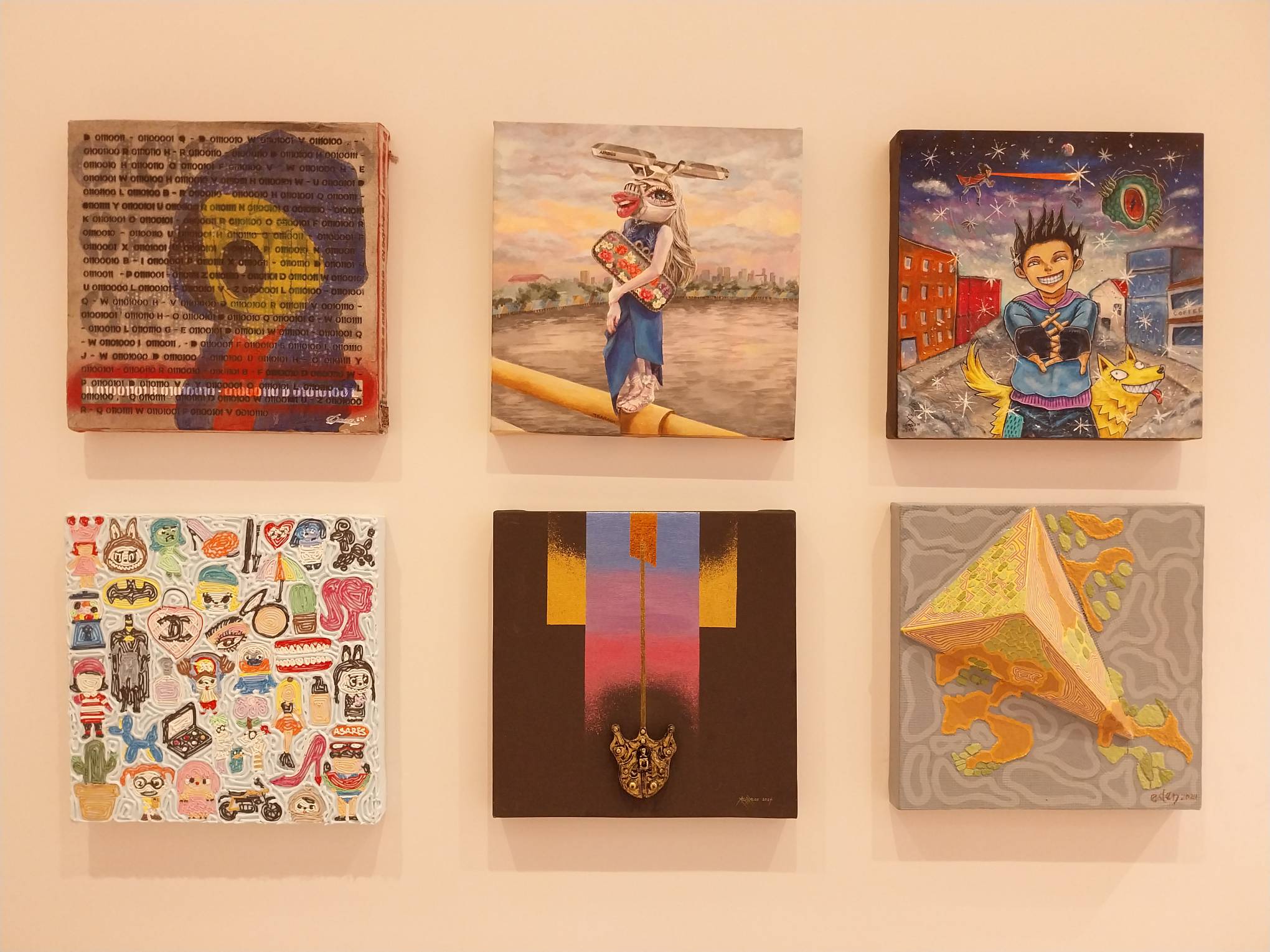 Six paintings for "Projekt Kapitolyo" at Kapitolyo Art Space.