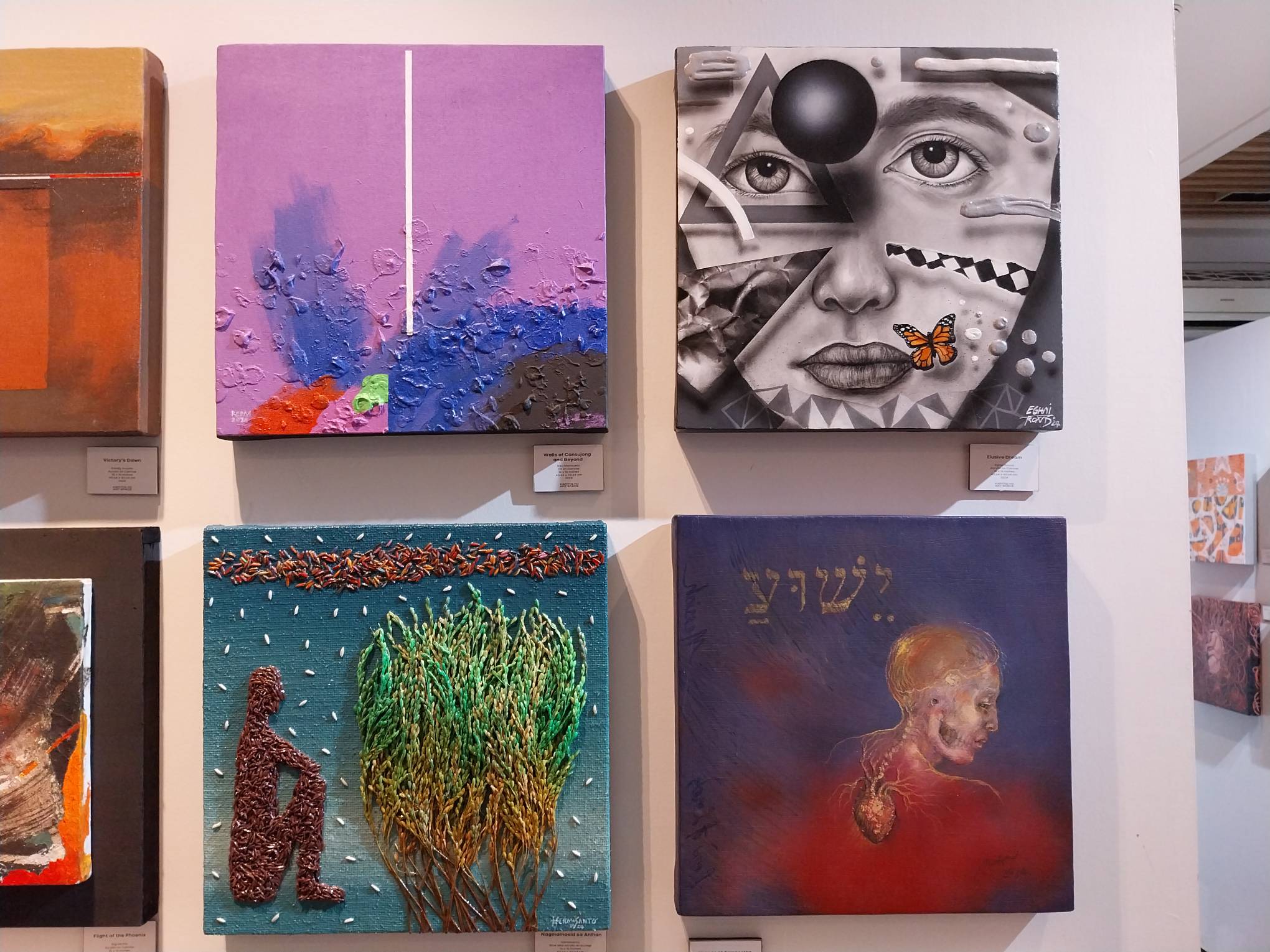Four works from  master artists for "Projekt Kapitolyo."