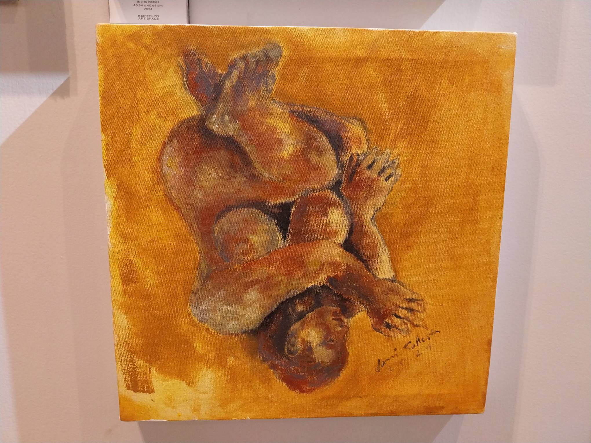 Painting of a person for "Projekt Kapitolyo."