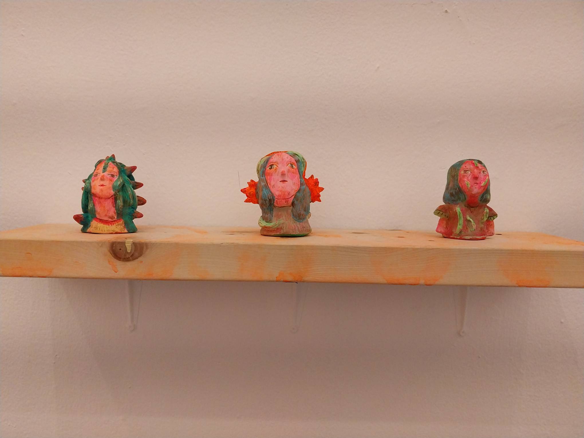 Three busts by Pattpiha for "A Place to Let Go."