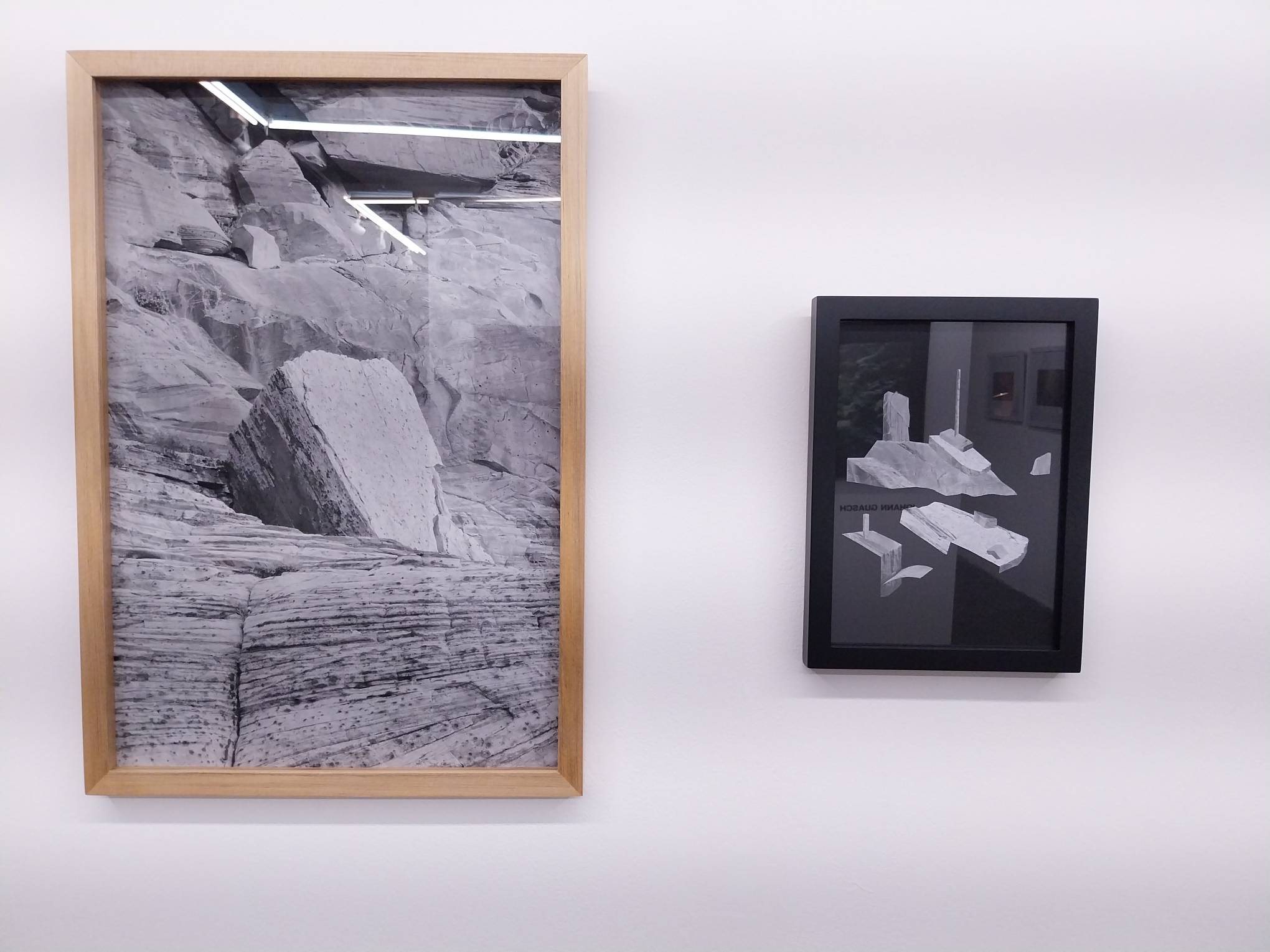 Two works by JL Javier for "Capture and Release" at Space Encounters Gallery. Photo by Elle Yap.