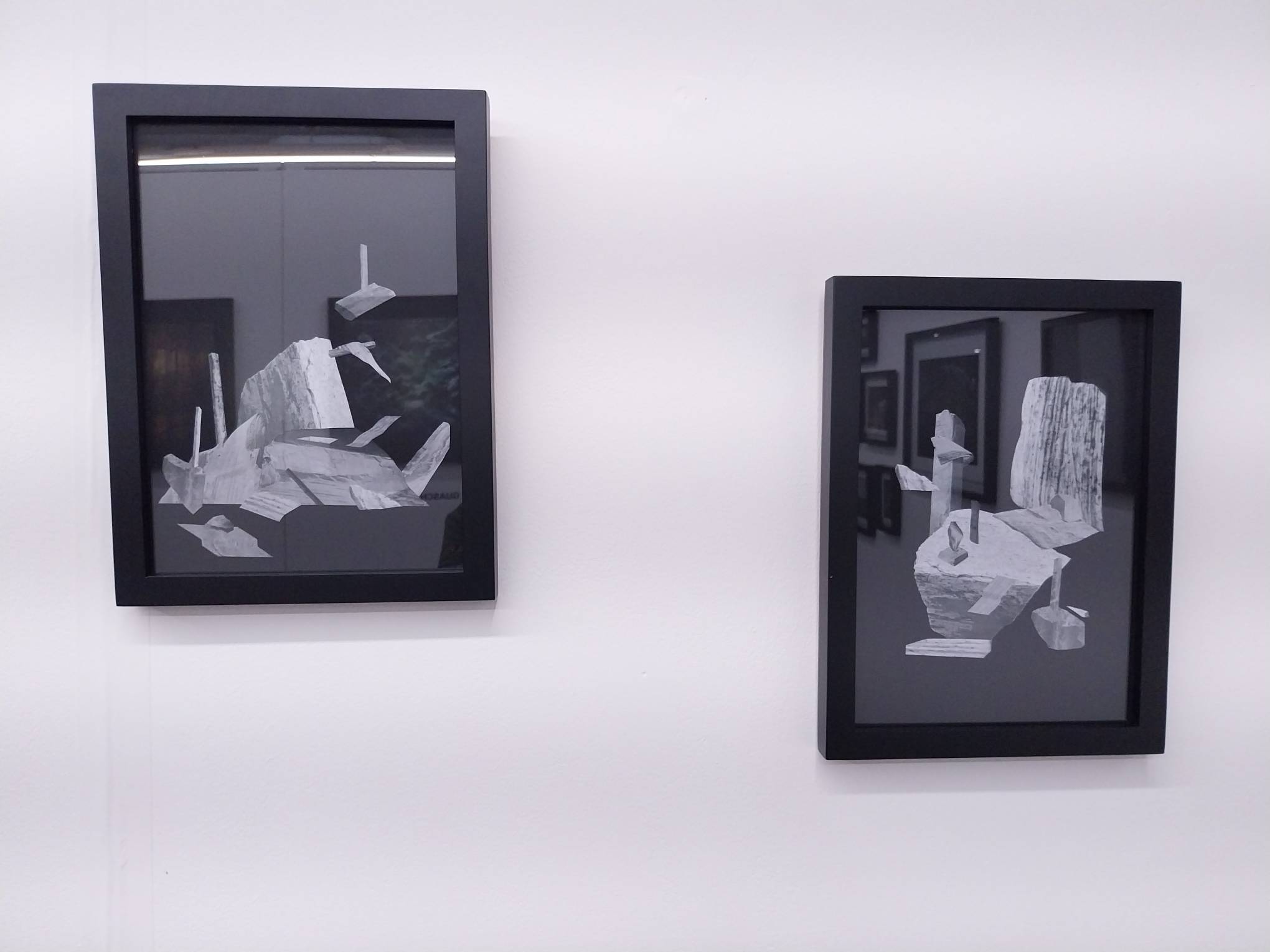Another two works by JL Javier for "Capture and Release" at Space Encounters Gallery. Photo by Elle Yap.