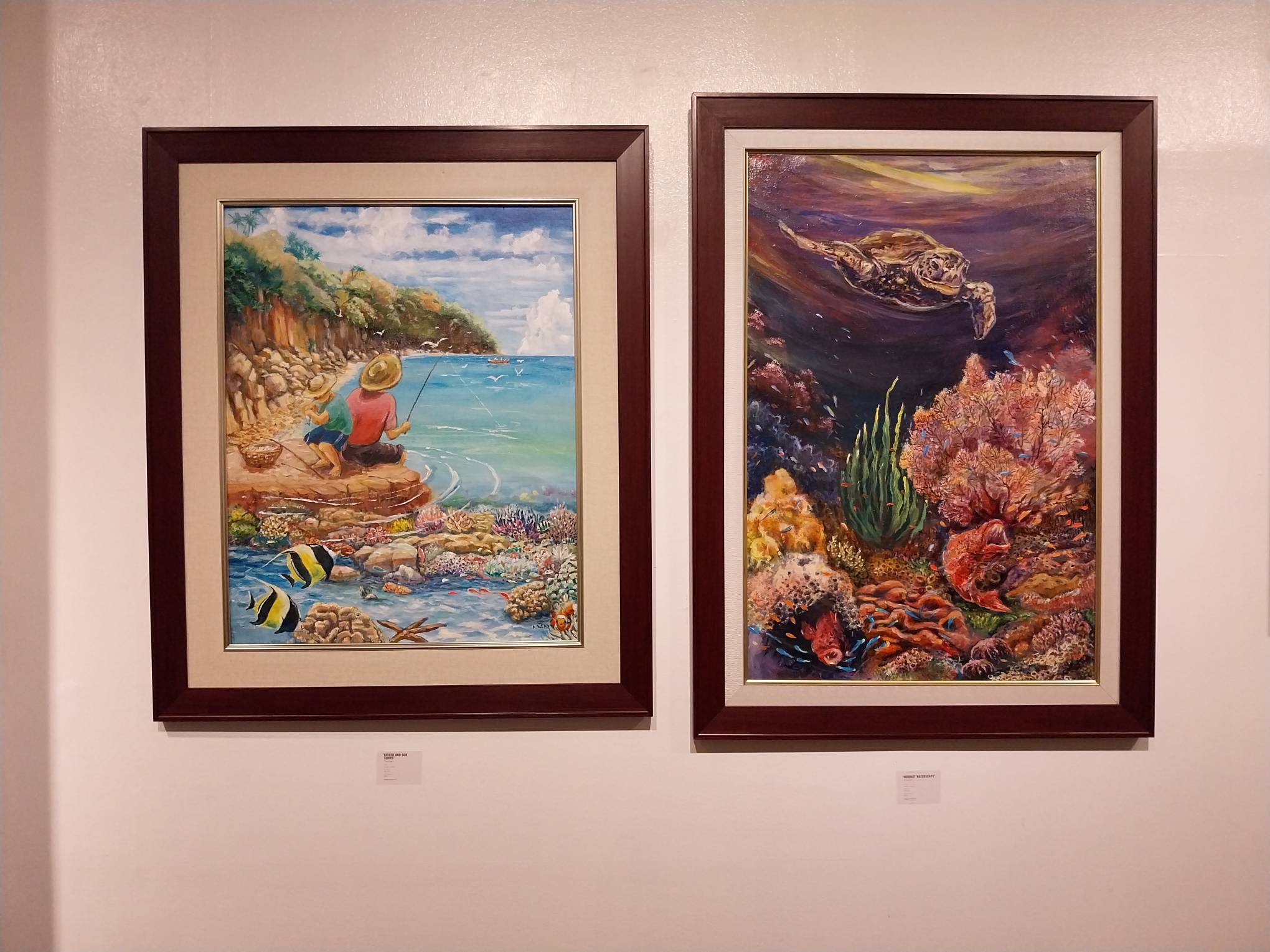 Two works by Daryl Ajero for "Resolutions."