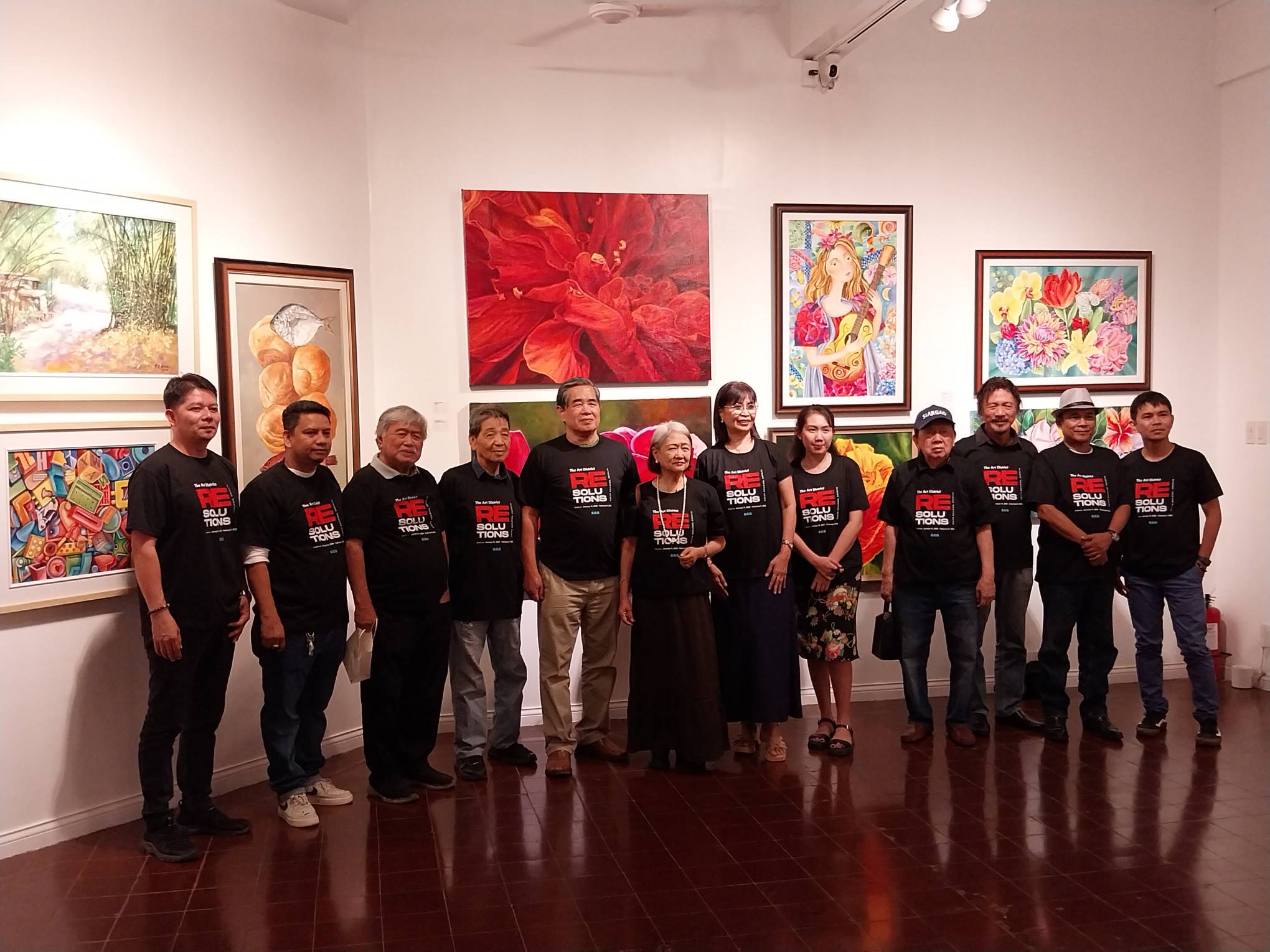 Some of the artists who contributed for "Resolutions."