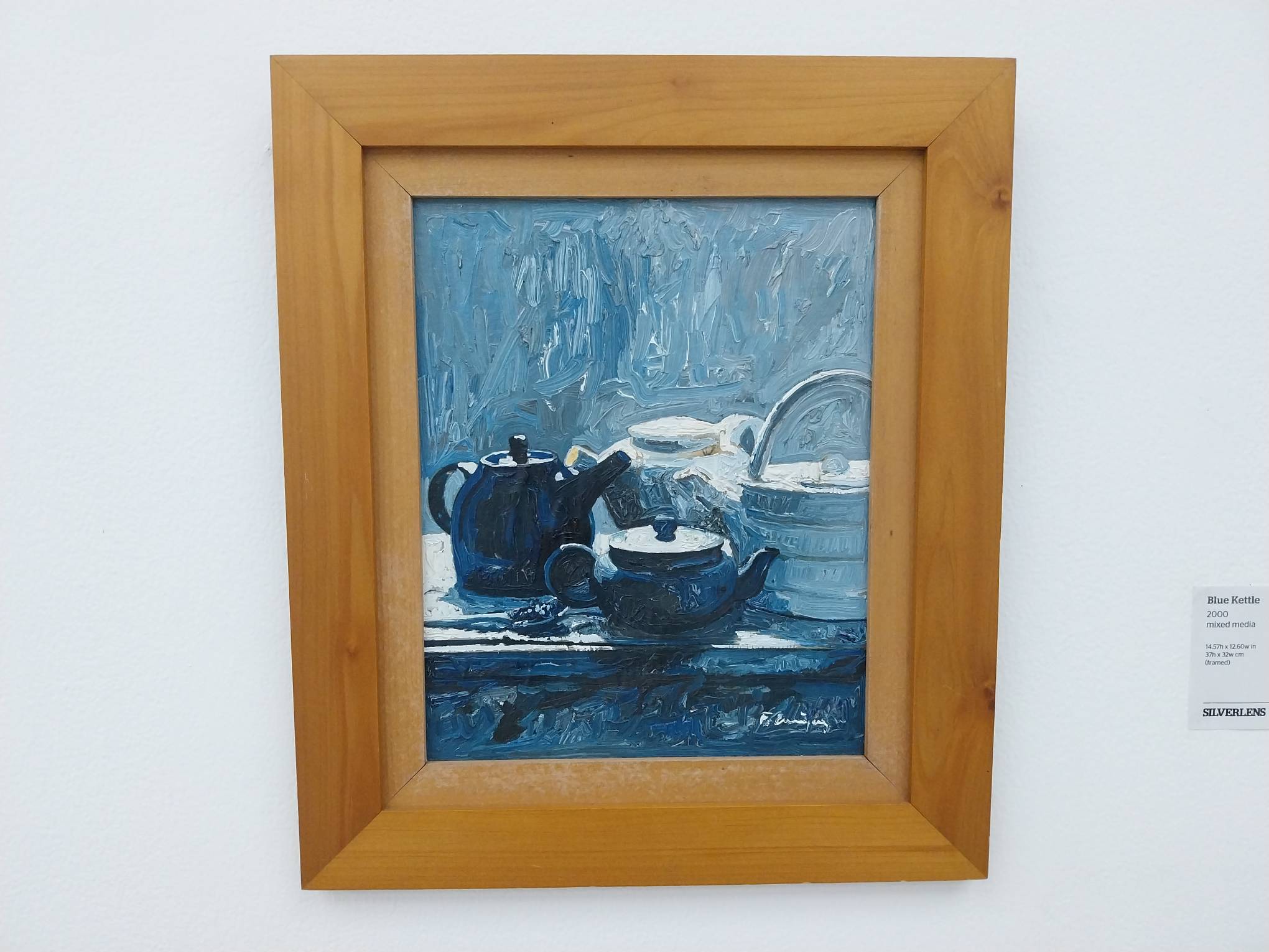 "Blue Kettle" by Keka Enriquez at Silverlens' "Points and Endings."