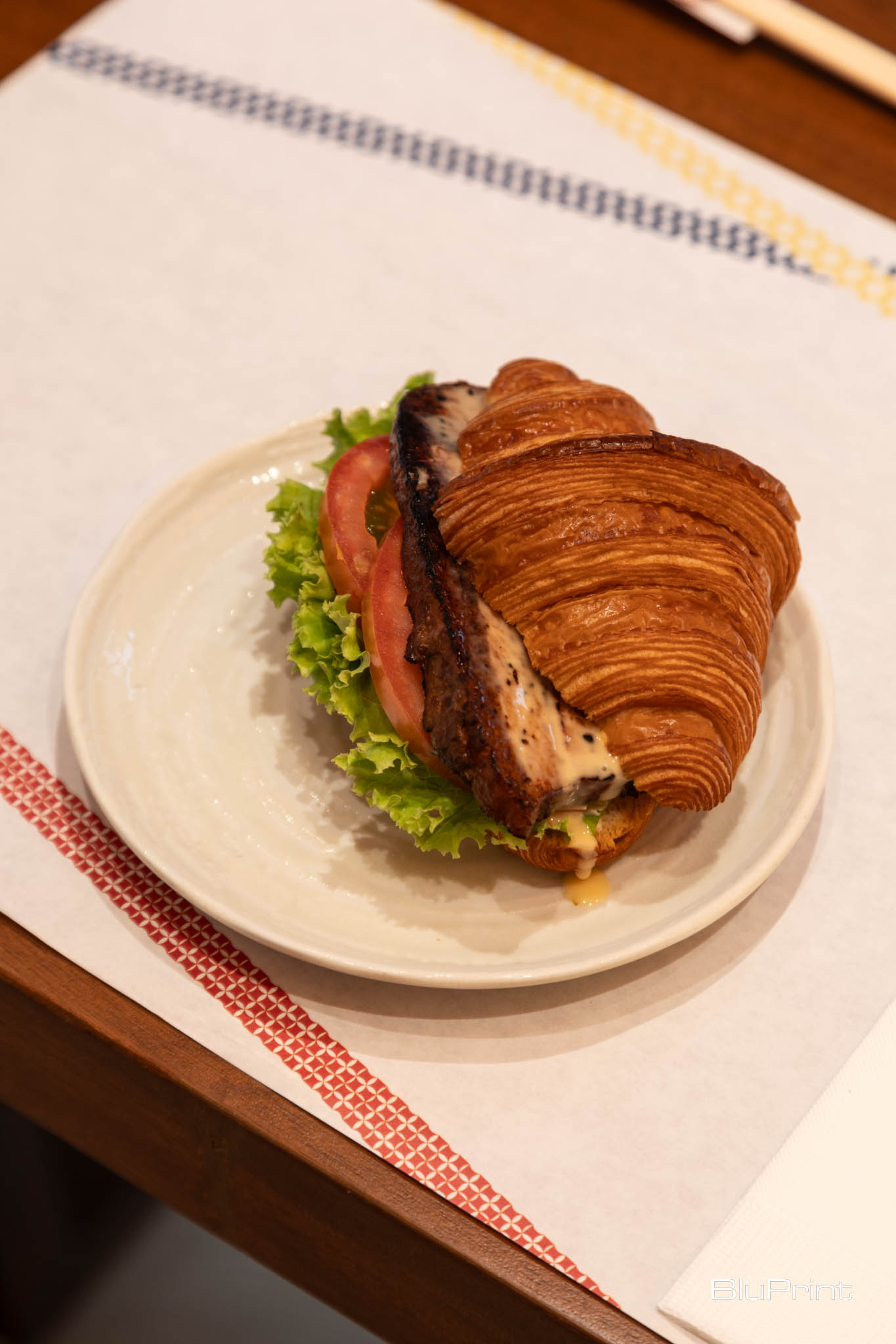 Closeup shot of CLT Croissant