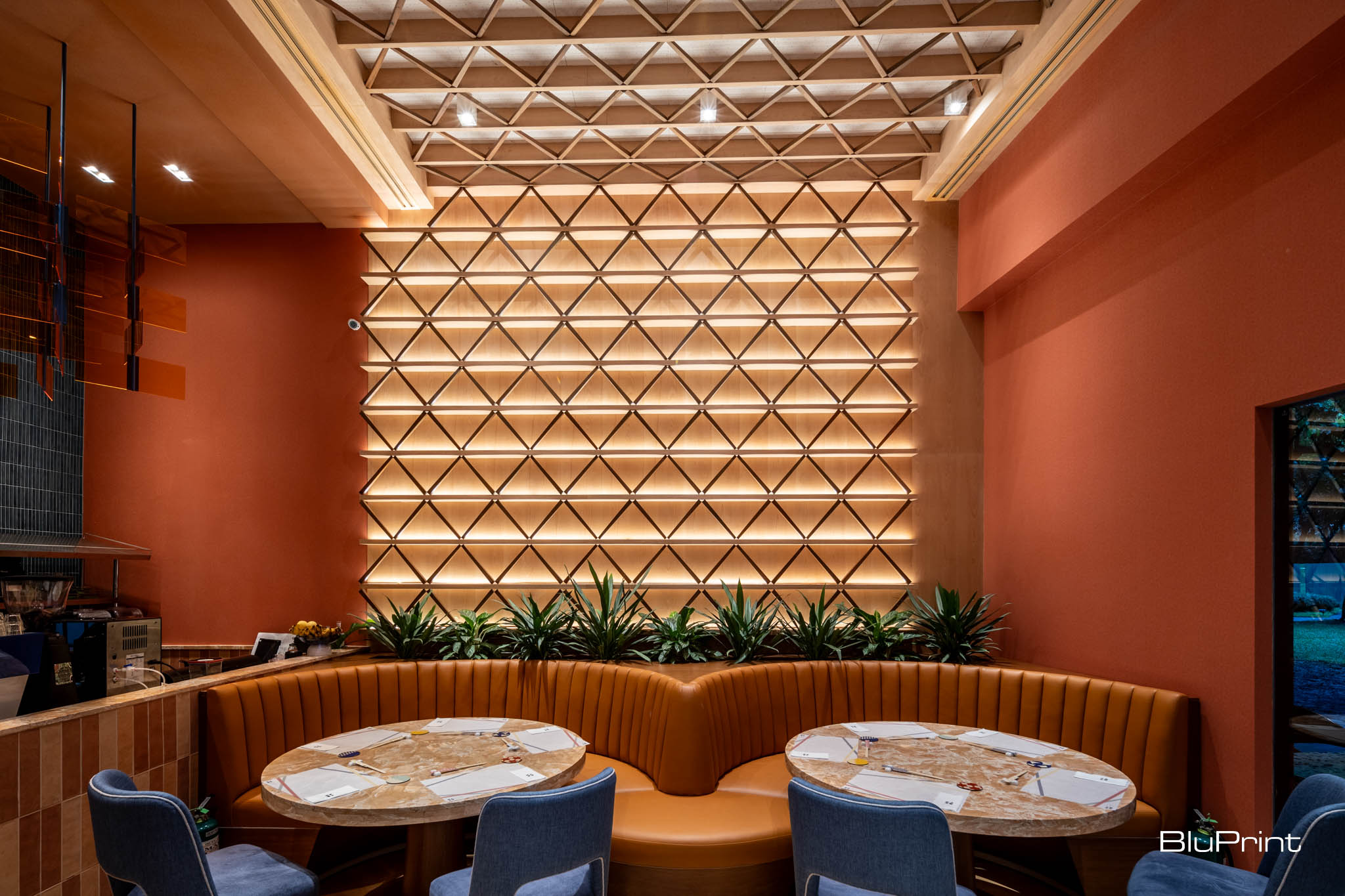 Couch seating at Kazu Cafe.