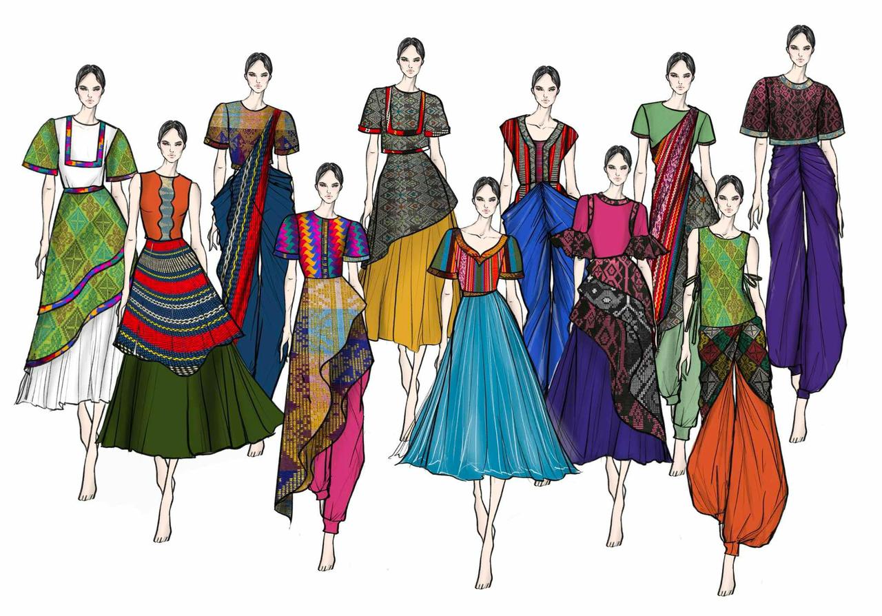 Some of the design sketches of Jor-El Espina for "Ang Panaginip."