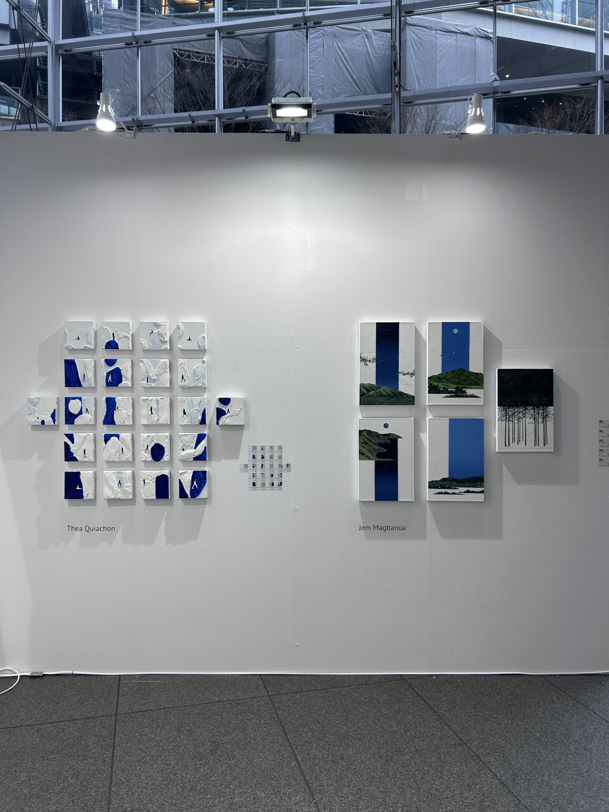 Works of Jem Magbanua and Thea Quiachon for Galerie Stephanie.