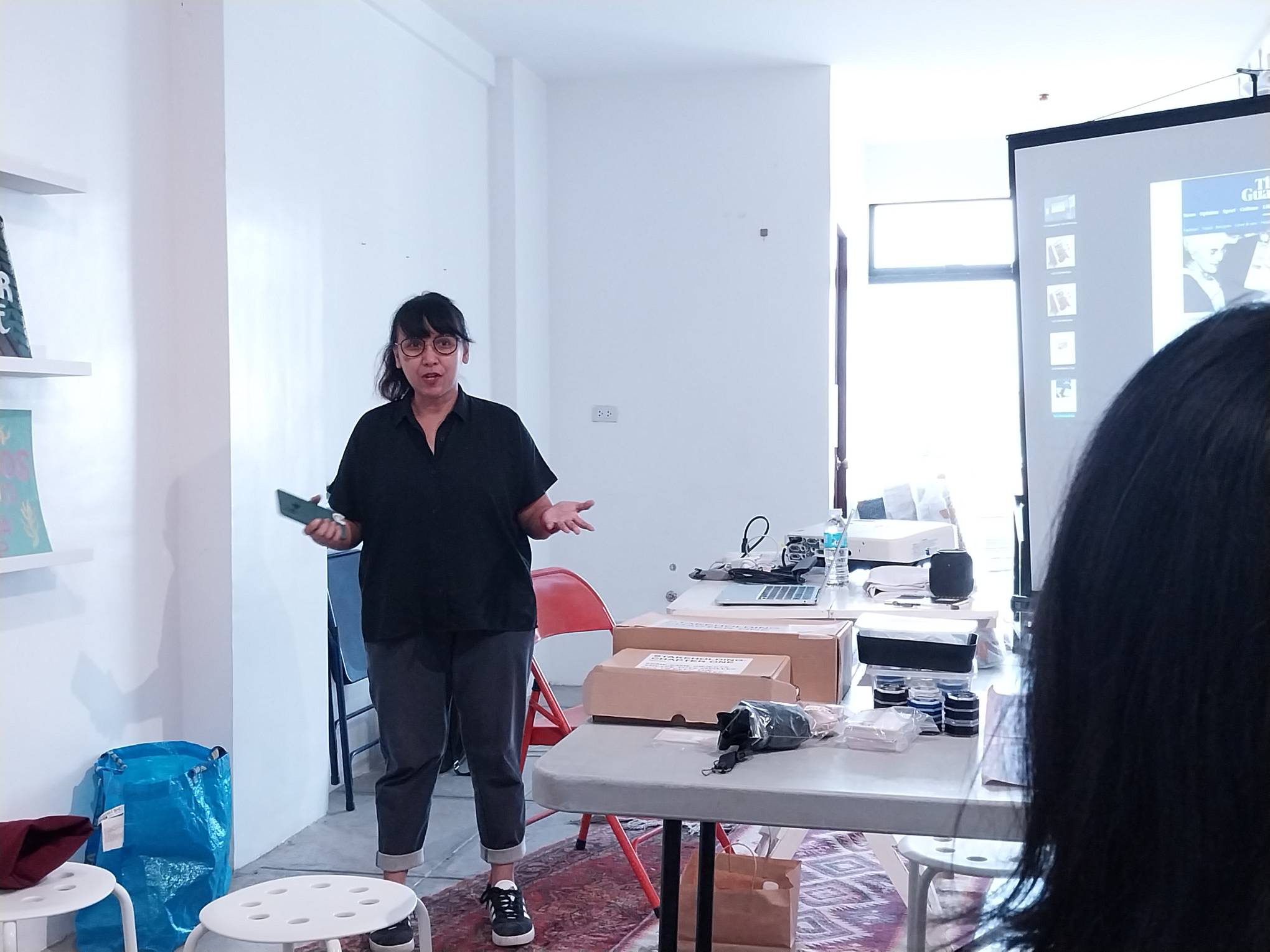 Lyra Garcellano, artist and creator of the board game "Stakeholding."