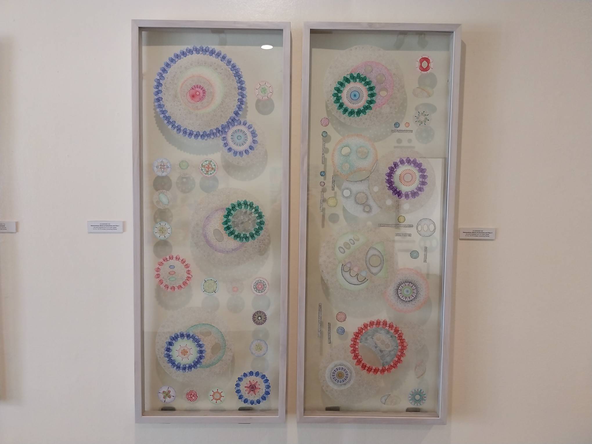 Two works by Julieanne Ng for "Unveiling Perspectives."