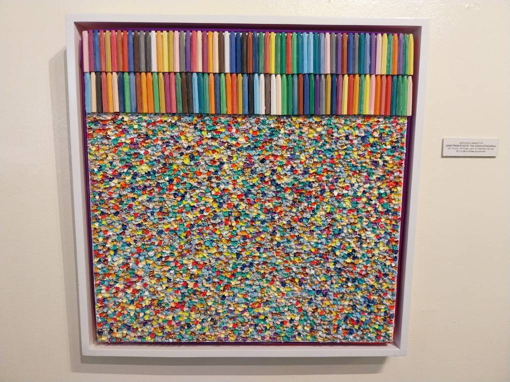 "Spectrum of Dots: The Colors of Pointillism" by Veronica Ibarreta for "Unveiling Perspectives."