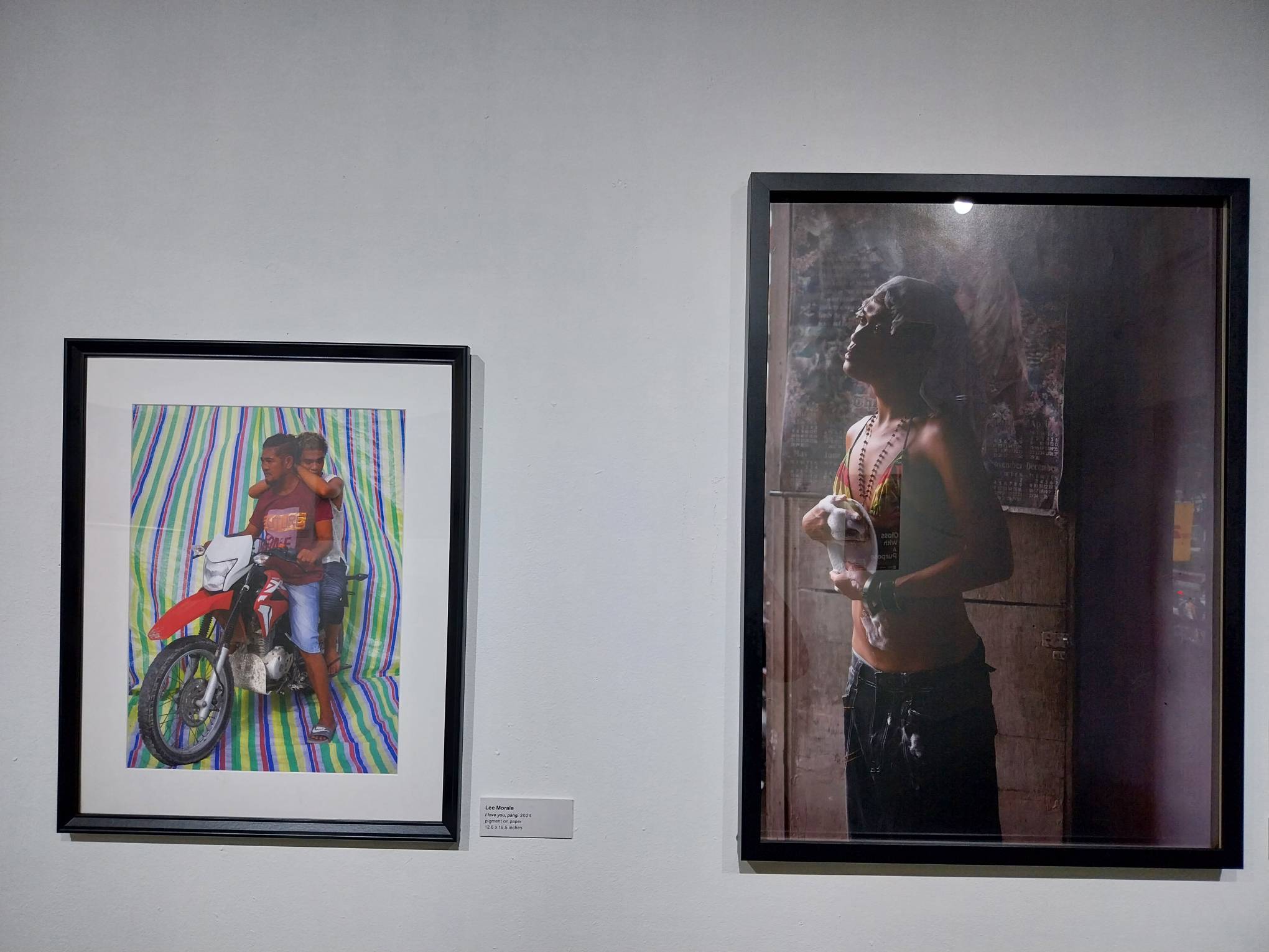 Two photographs by Lee Morale for "Gloss with A Purpose."