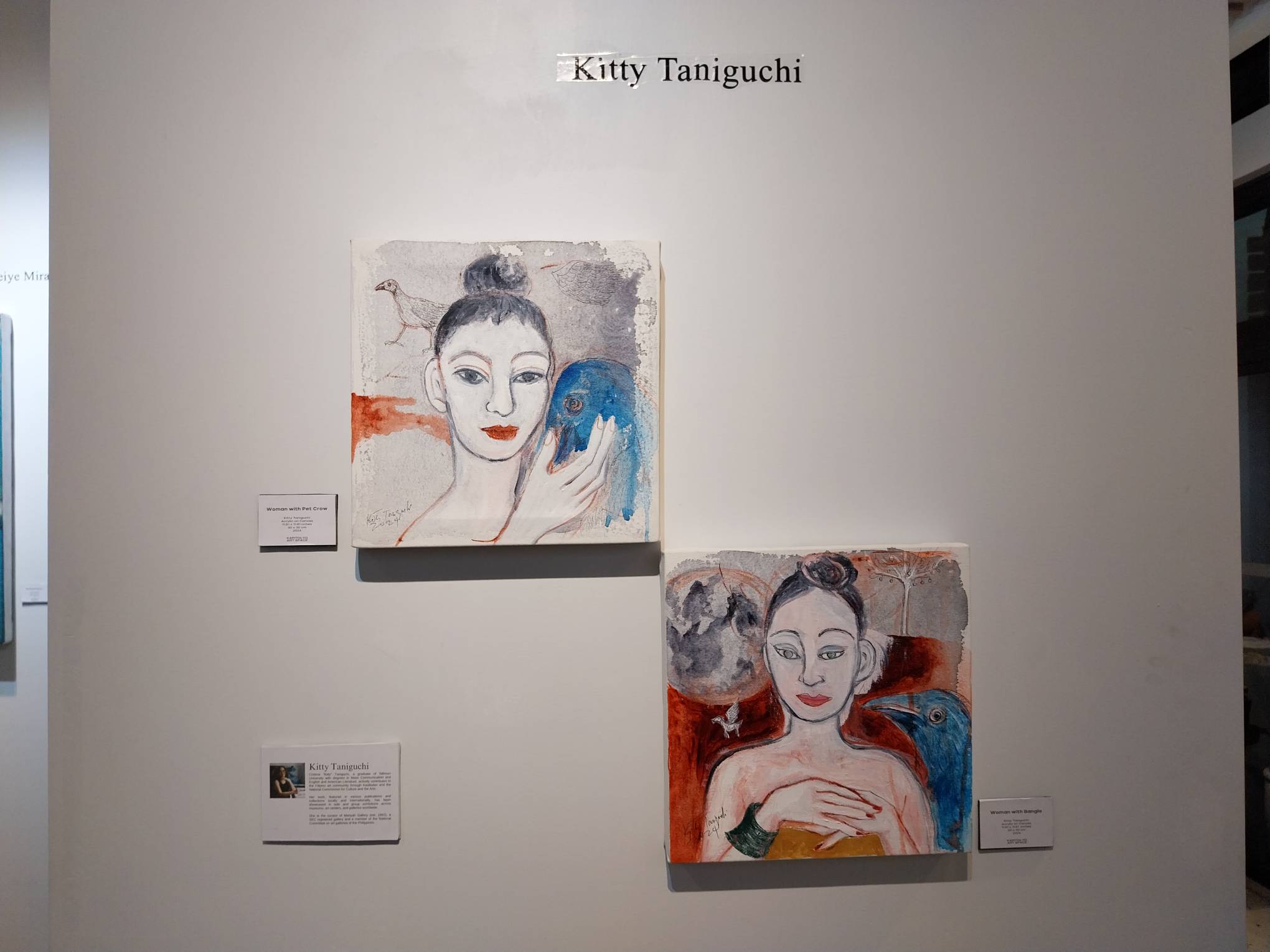 Two works by Kitty Taniguichi.
