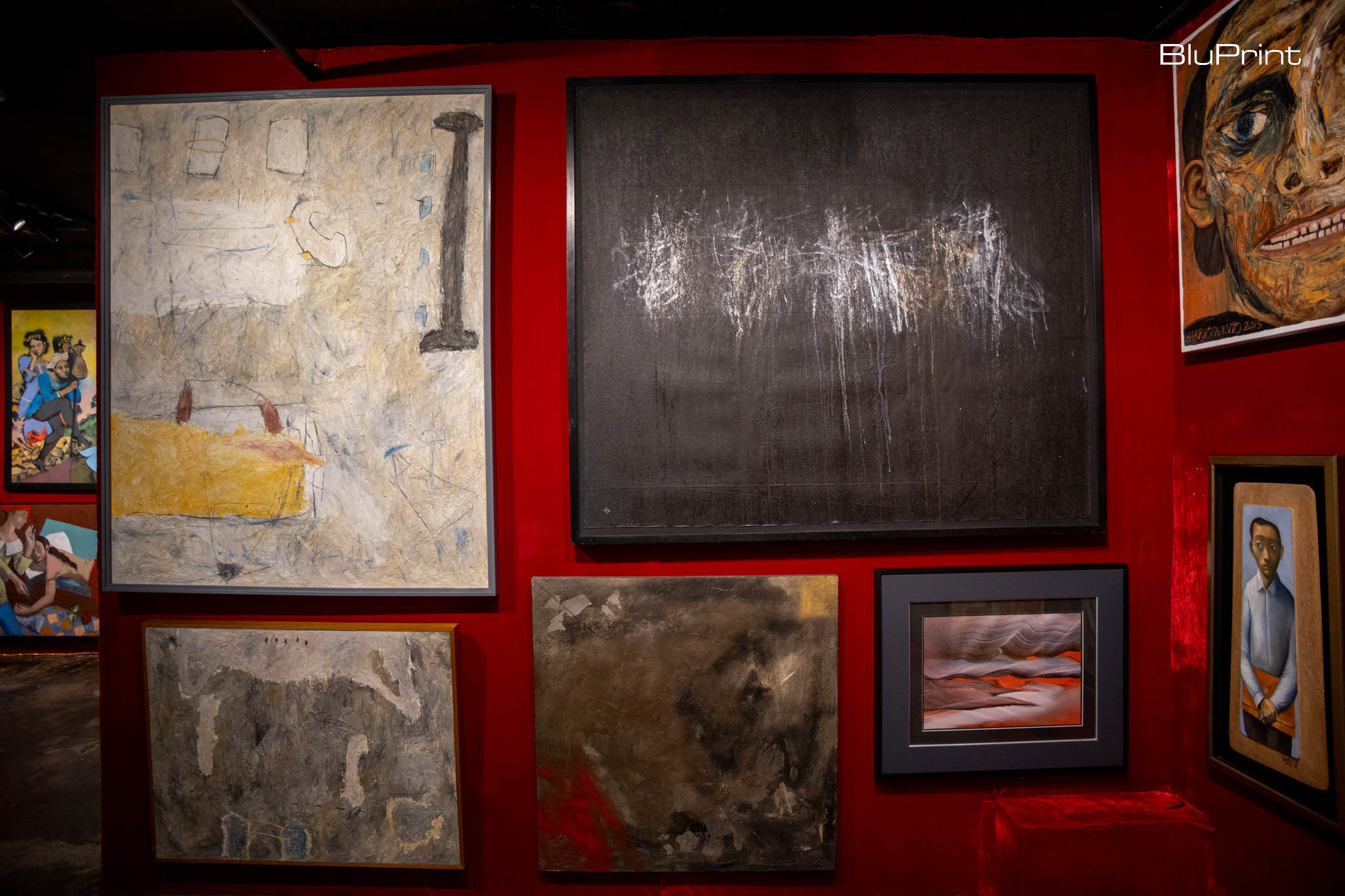 Some paintings available at the Asian Cultural Council auction at León Gallery.