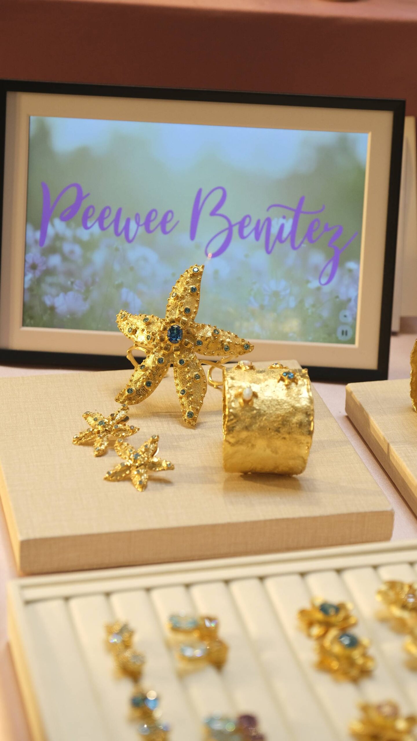 Some jewelry by Peewee Benitez for ArteFino Resorts.