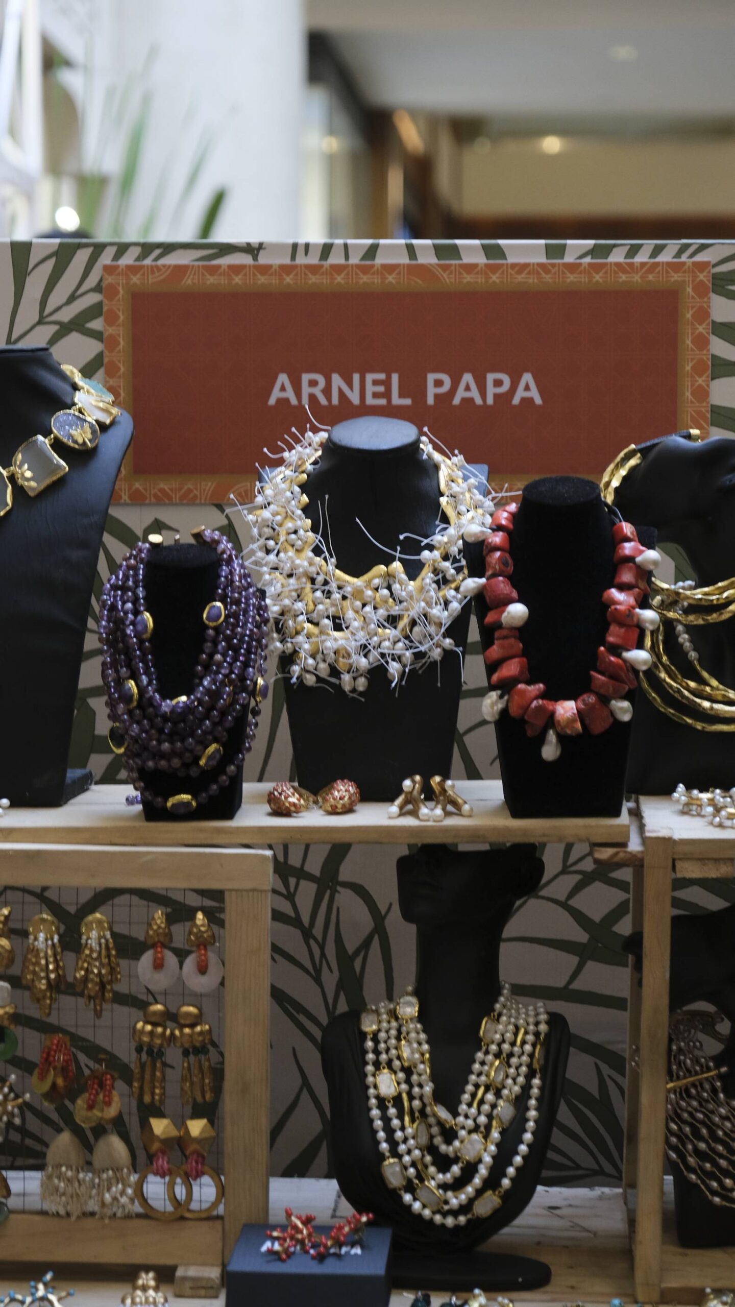 Jewelry from Arnel Papa.