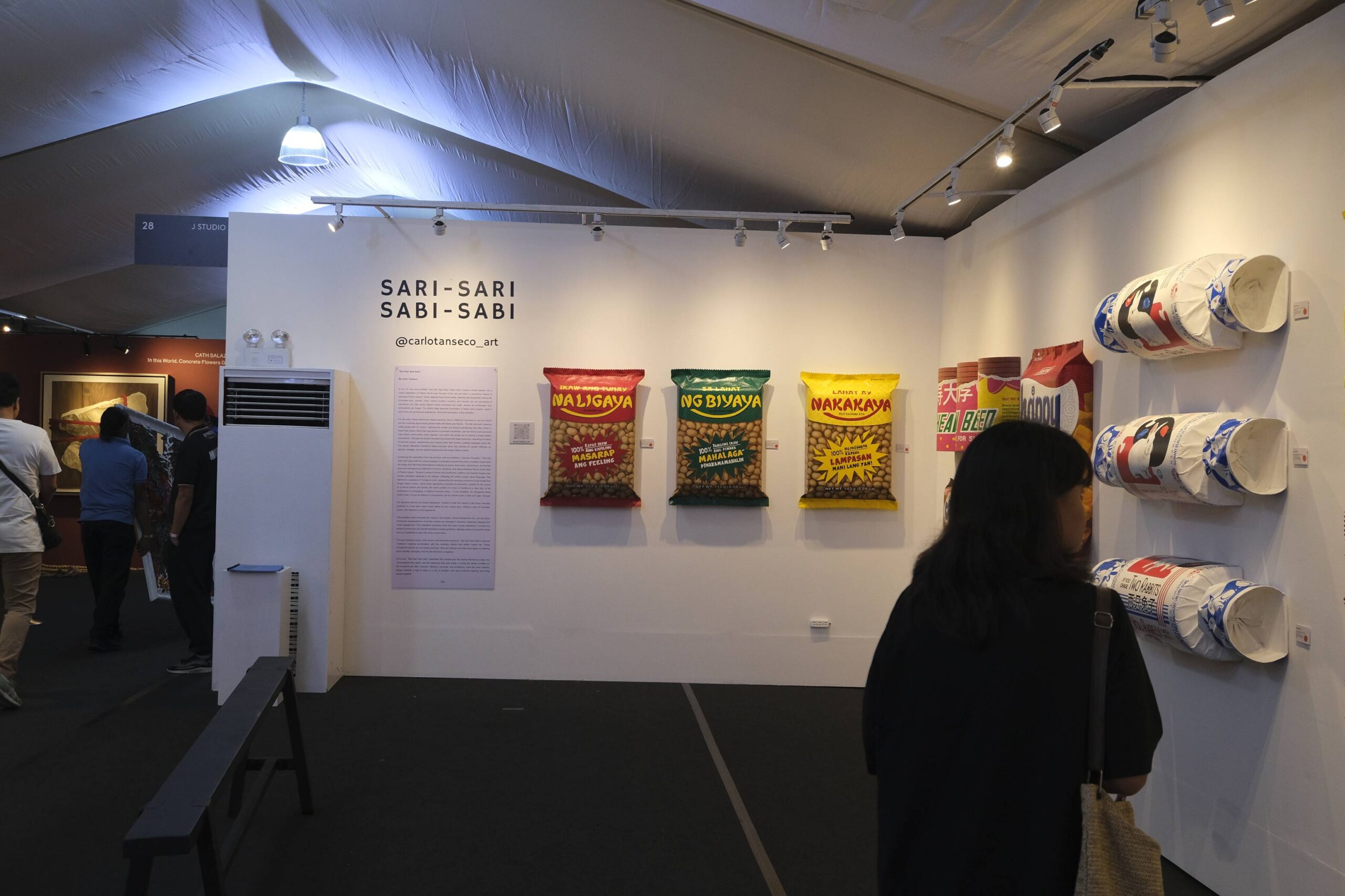 Carlo Tanseco's art as exhibited in Art Fair Philippines.