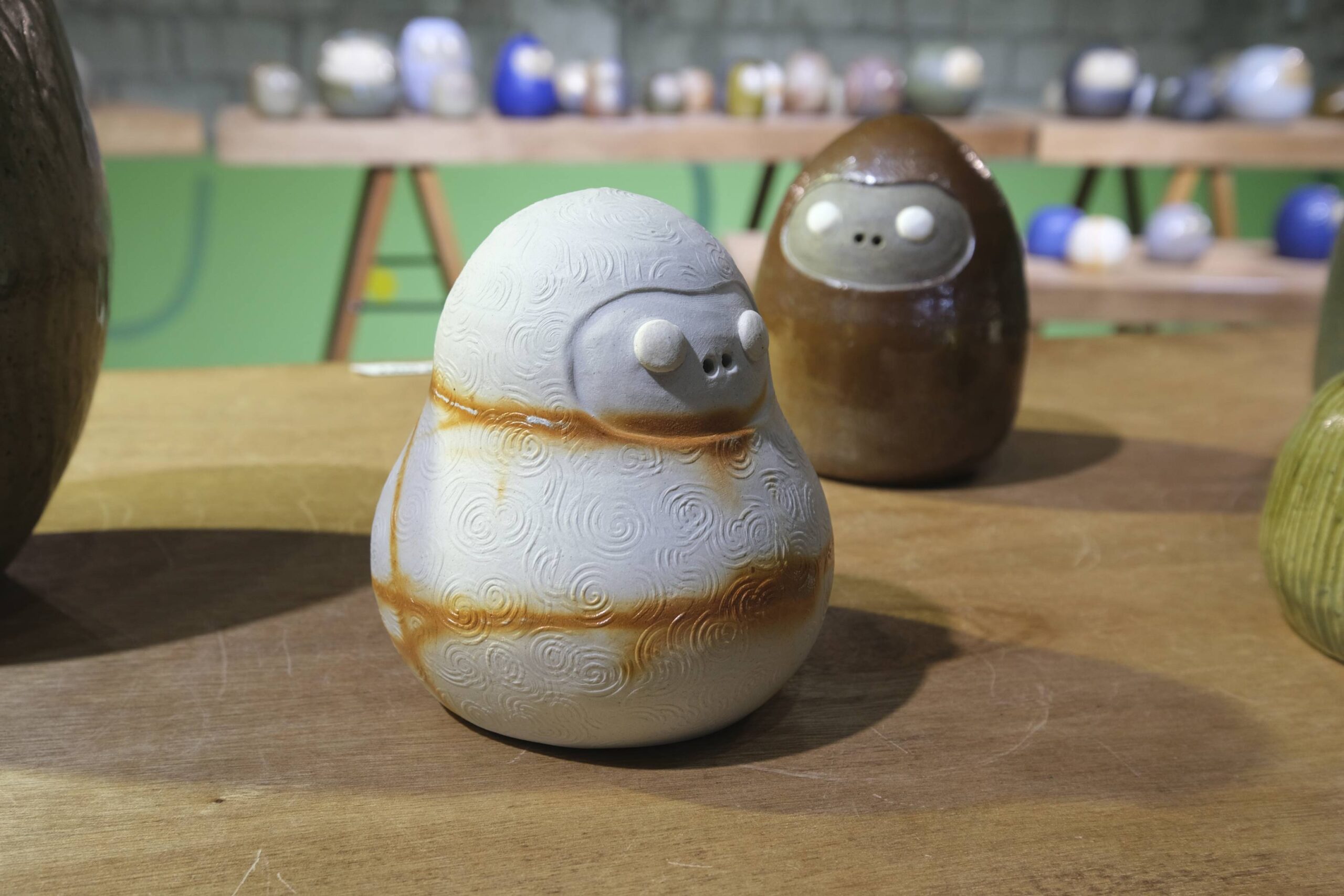 A ceramic pot by Jezzel Wee at Art Fair Philippines.