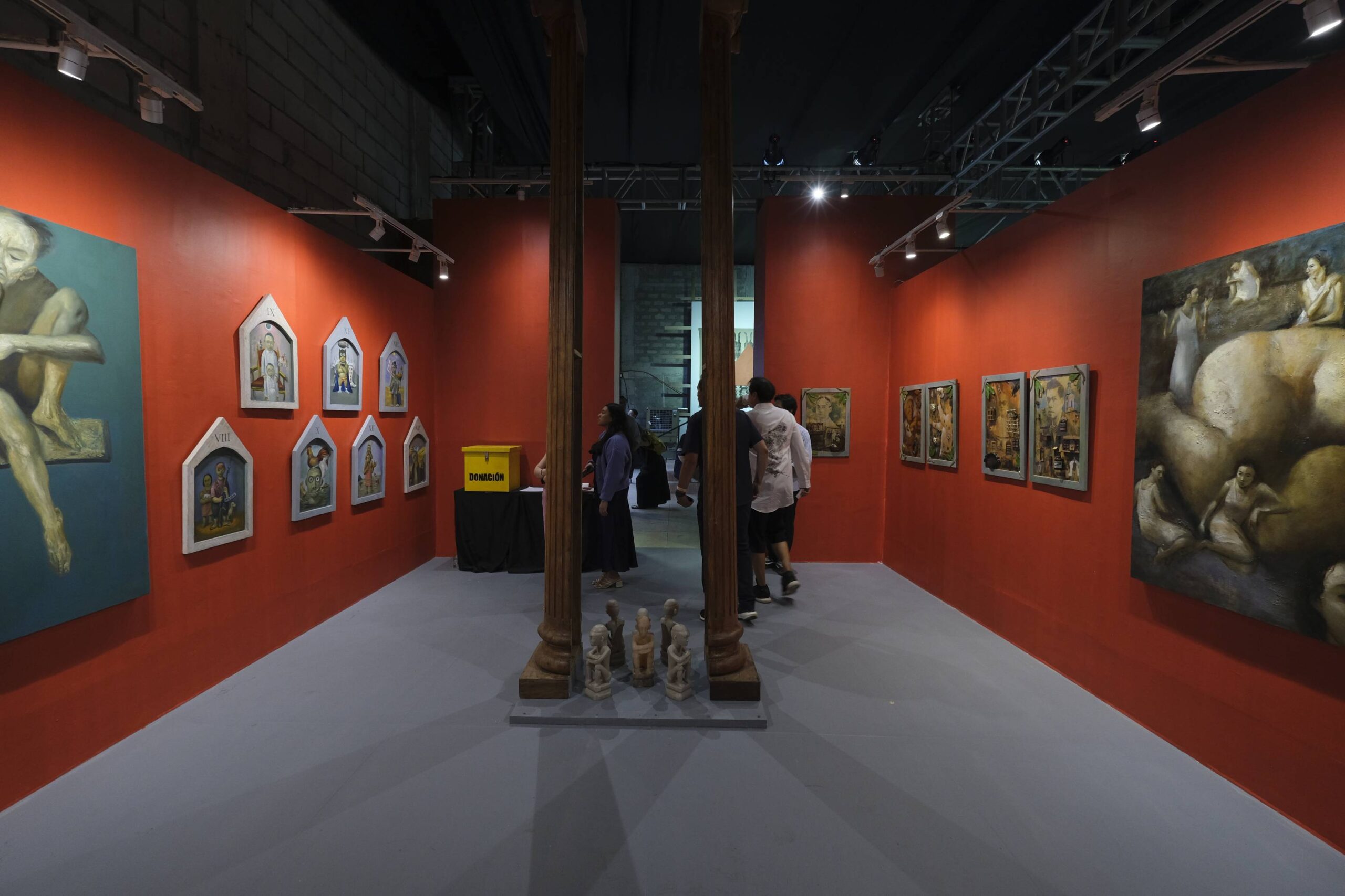 Manny Garibay's exhibit at Art Fair Philippines.