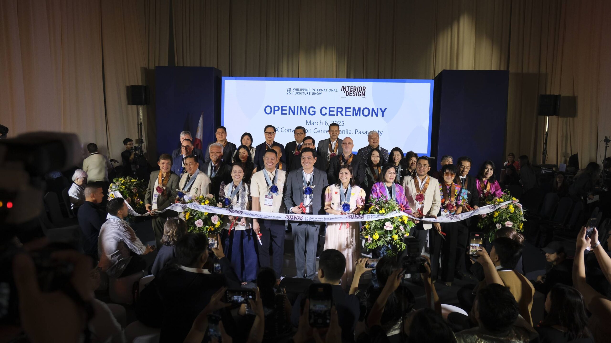 The opening ceremony of Interior + Design Manila 2025 at the SMX Convention Center.