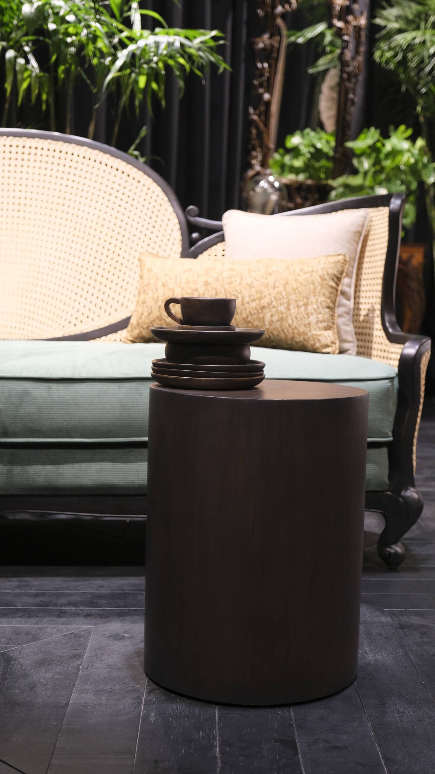 Coffee table design as shown in an exhibit at Interior + Design Manila 2025 by the PIID.