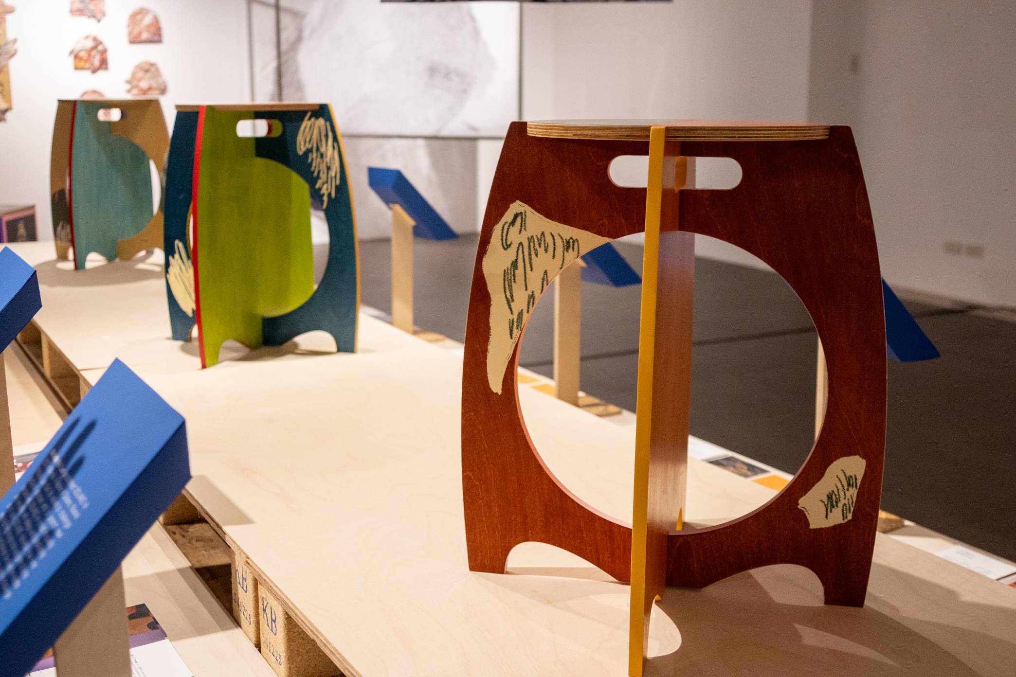 Welcome Stools designed by Gio and Gabby Prado.