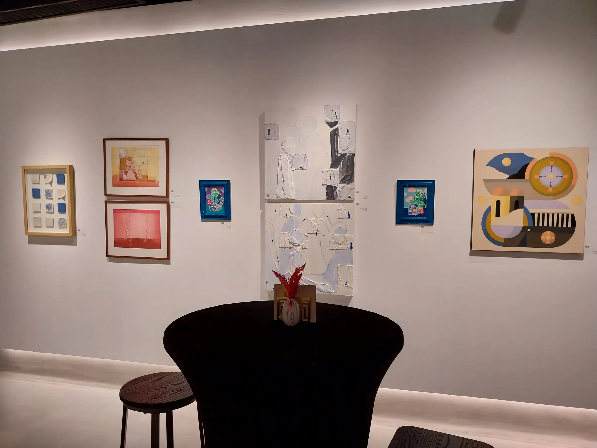 - BluPrint Mixed media works and paintings for the Galerie Stephanie Women's Month exhibit curated by Gwen Bautista.