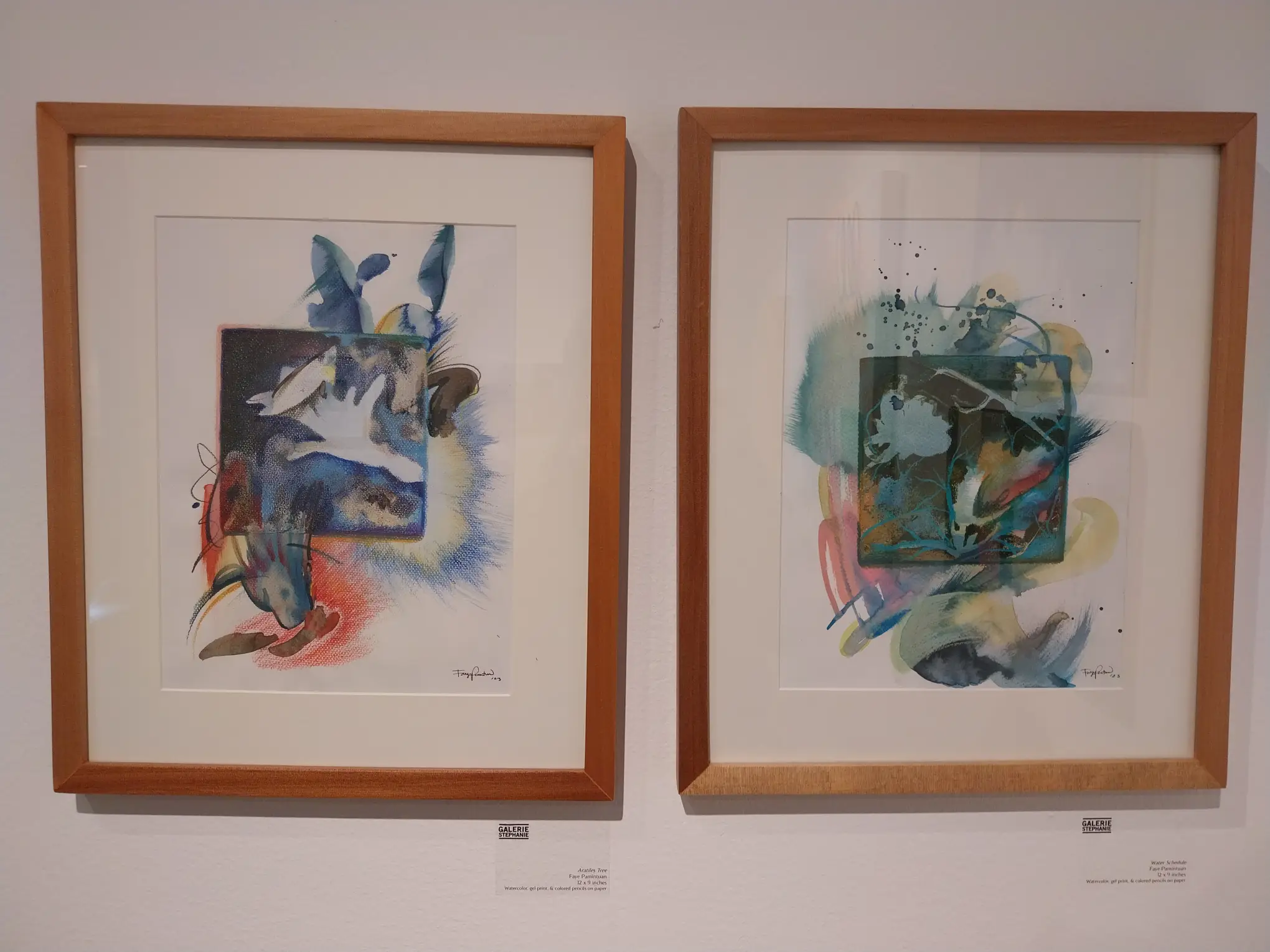 20250314_173530 - BluPrint Two Faye Pamintuan paintings for Galerie Stephanie's feminism exhibit curated by Gwen Bautista.