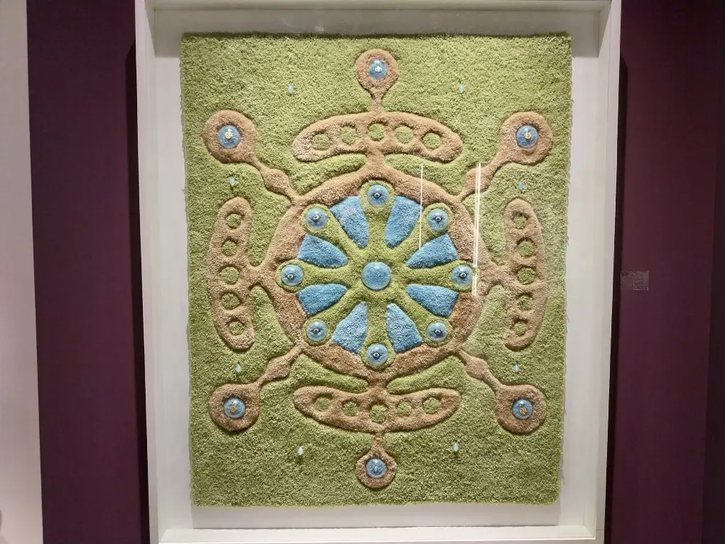 20250314_173845 - BluPrint Textile art by Veronica Lazo.